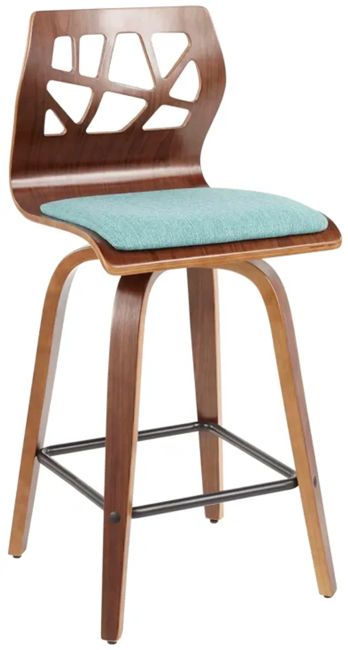 Folia - Mid Century Modern Counter Stool (Set of 2)