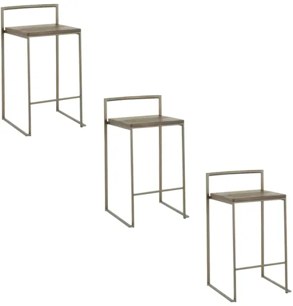 Fuji - Industrial Stackable Counter Stool Set