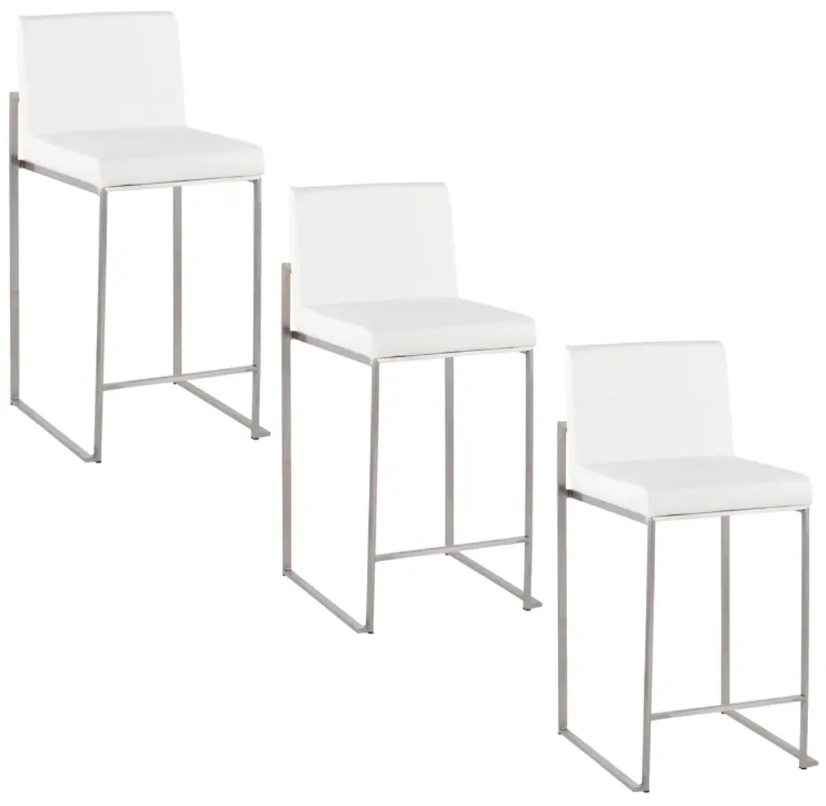 Fuji - Contemporary High Back Counter Stool, Functional Design