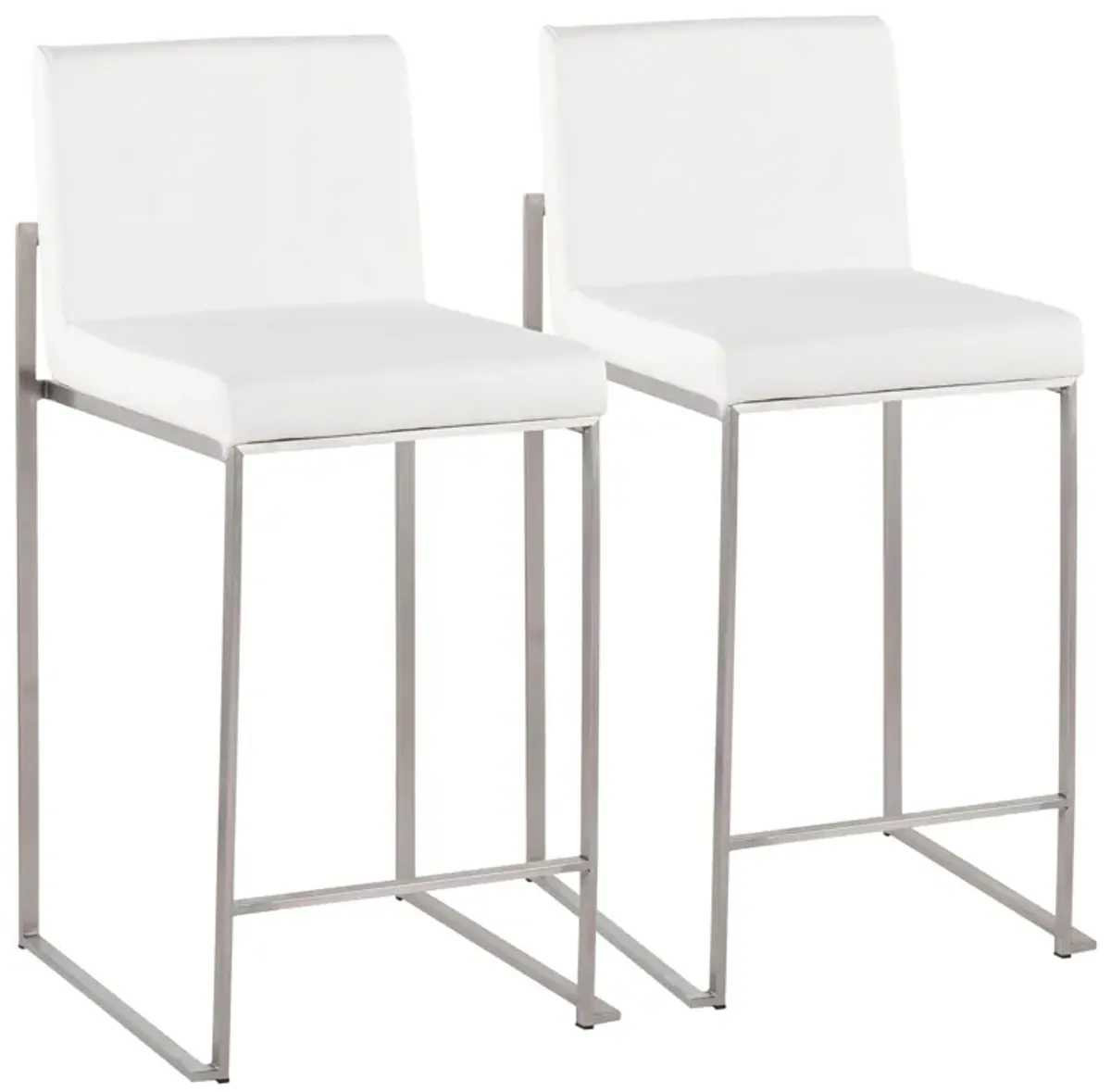 Fuji - Contemporary High Back Counter Stool, Functional Design