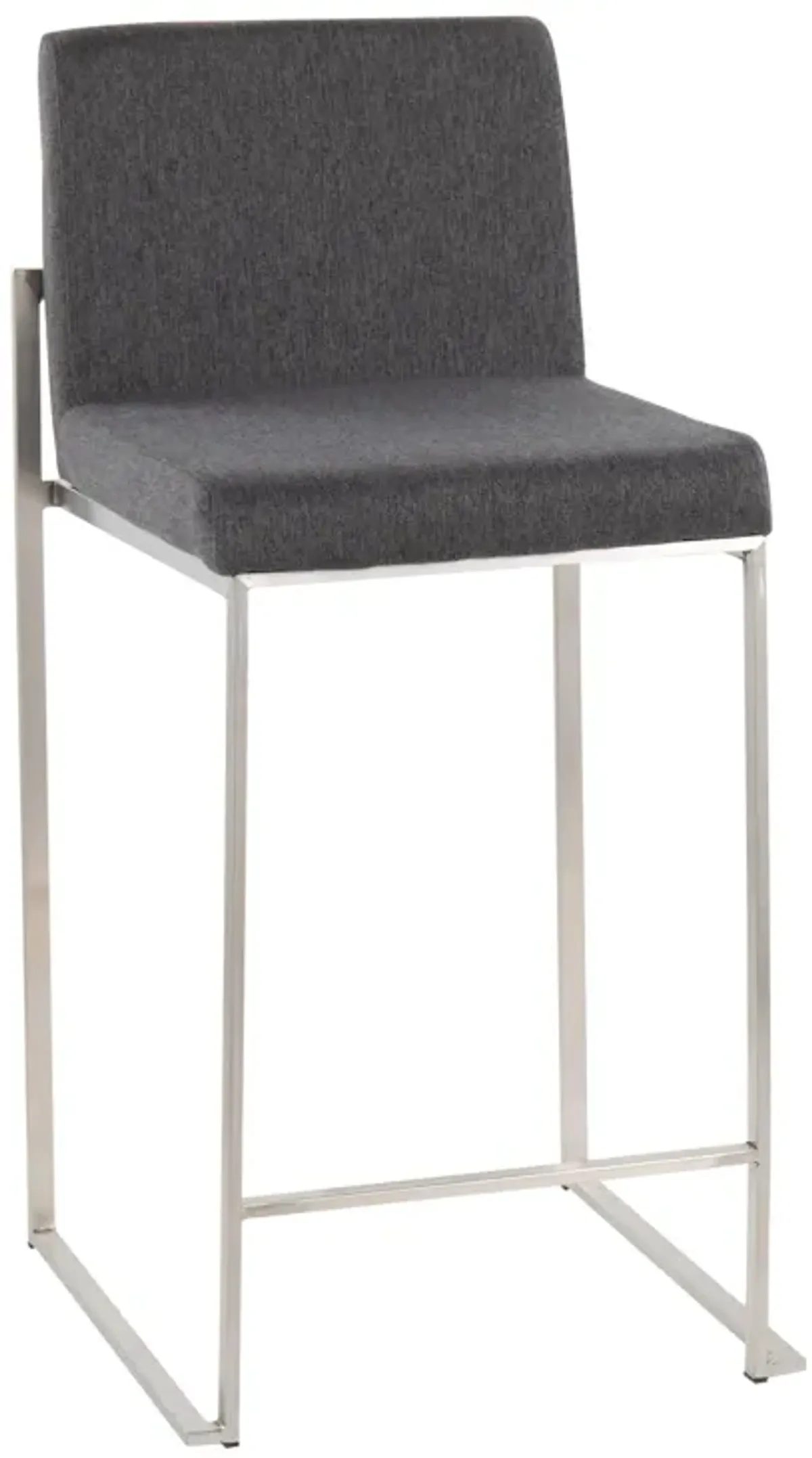 Fuji - Contemporary High Back Counter Stool, Functional Design