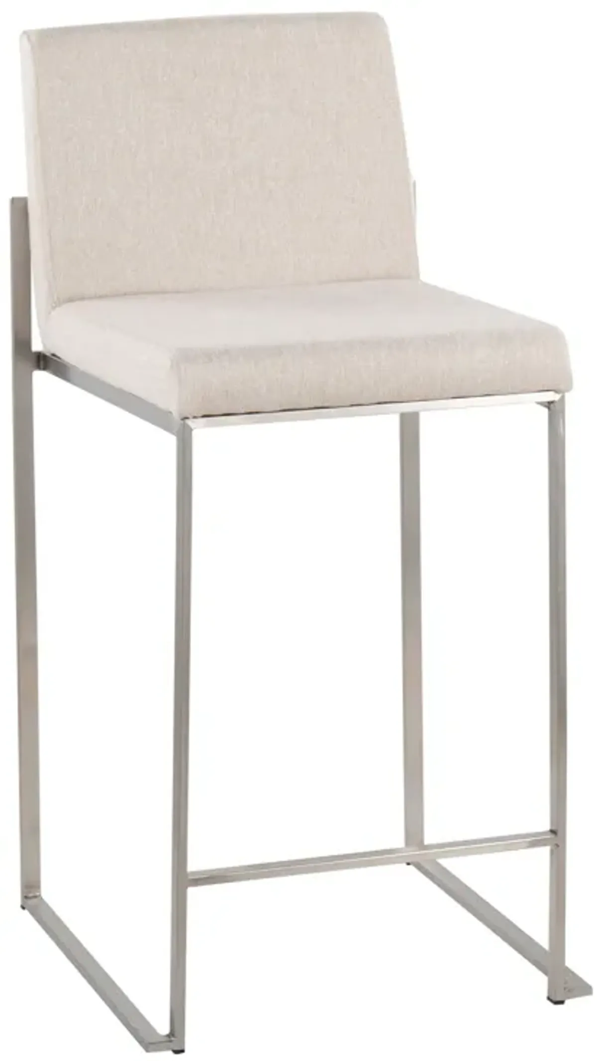 Fuji - Contemporary High Back Counter Stool, Functional Design