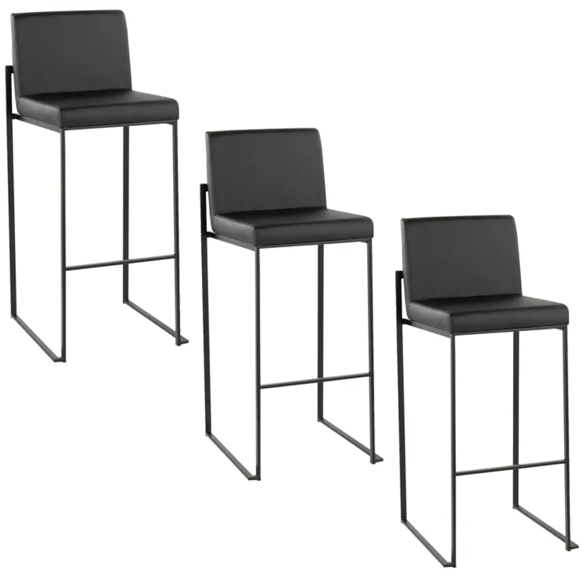 Fuji - Contemporary High Back Barstool Elegant Design