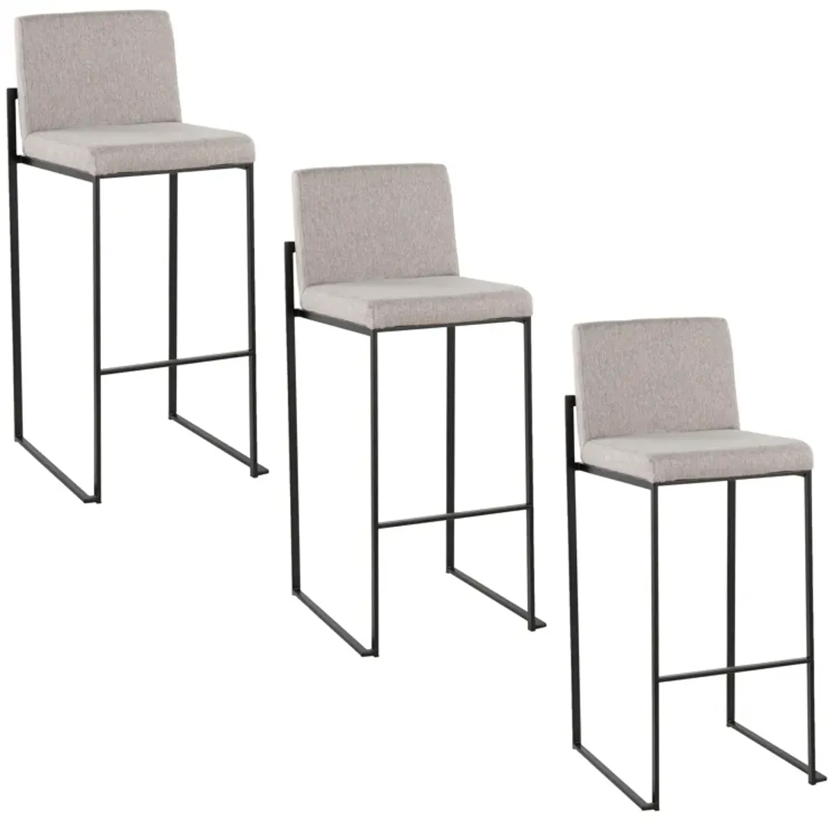 Fuji - Contemporary High Back Barstool Elegant Design