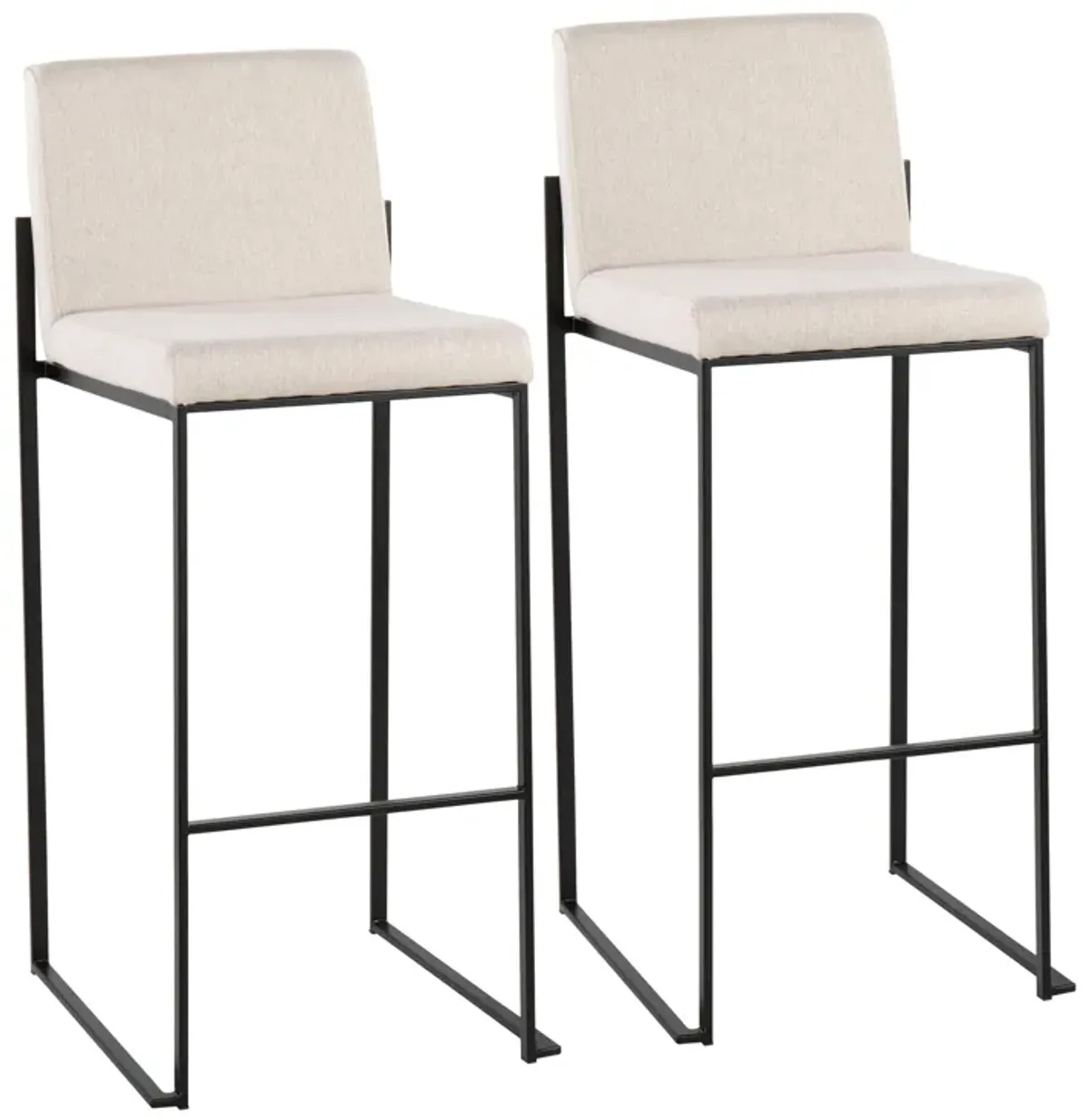 Fuji - Contemporary High Back Barstool Elegant Design