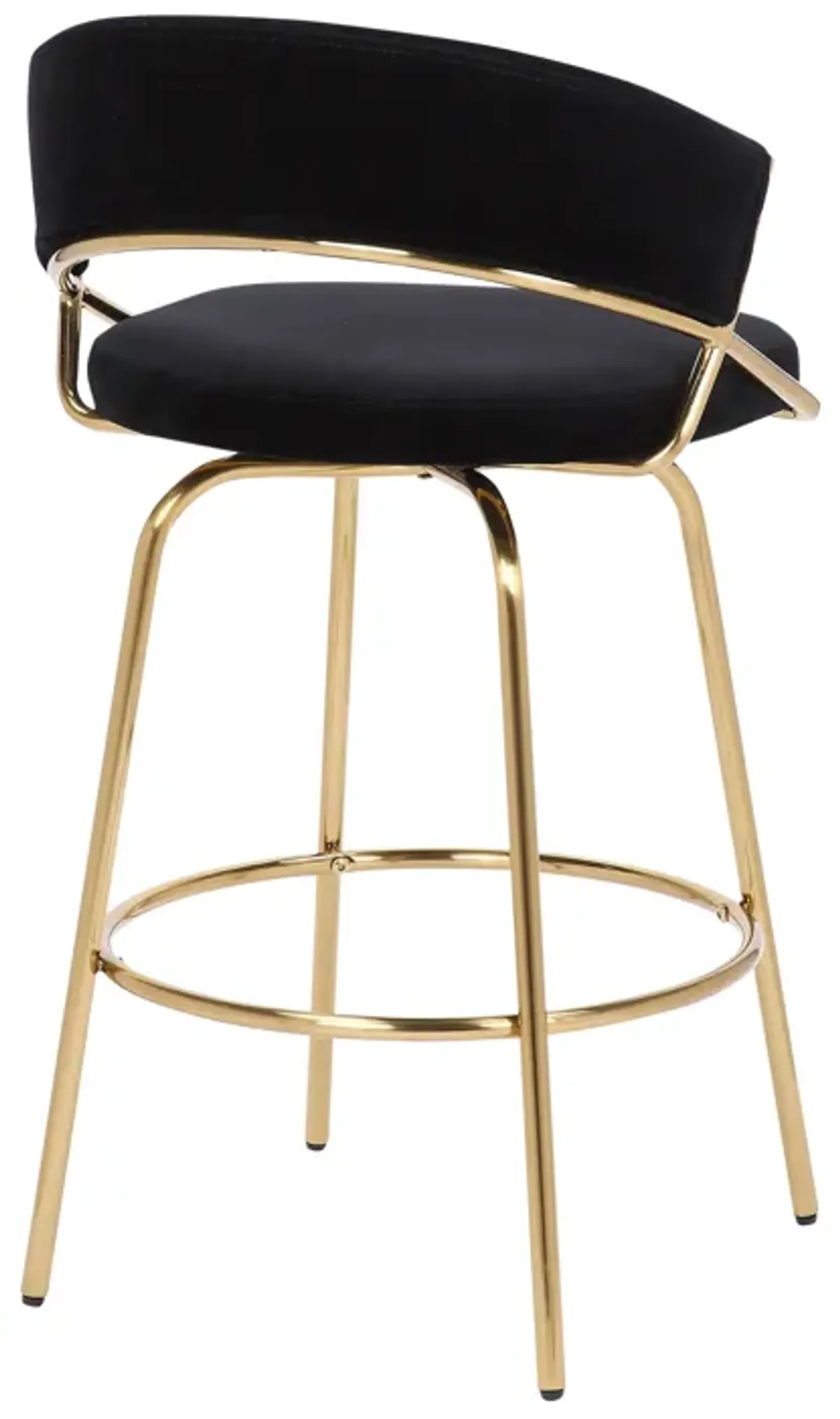 Jie - Glam Fixed Height Counter Stool (Set of 2)