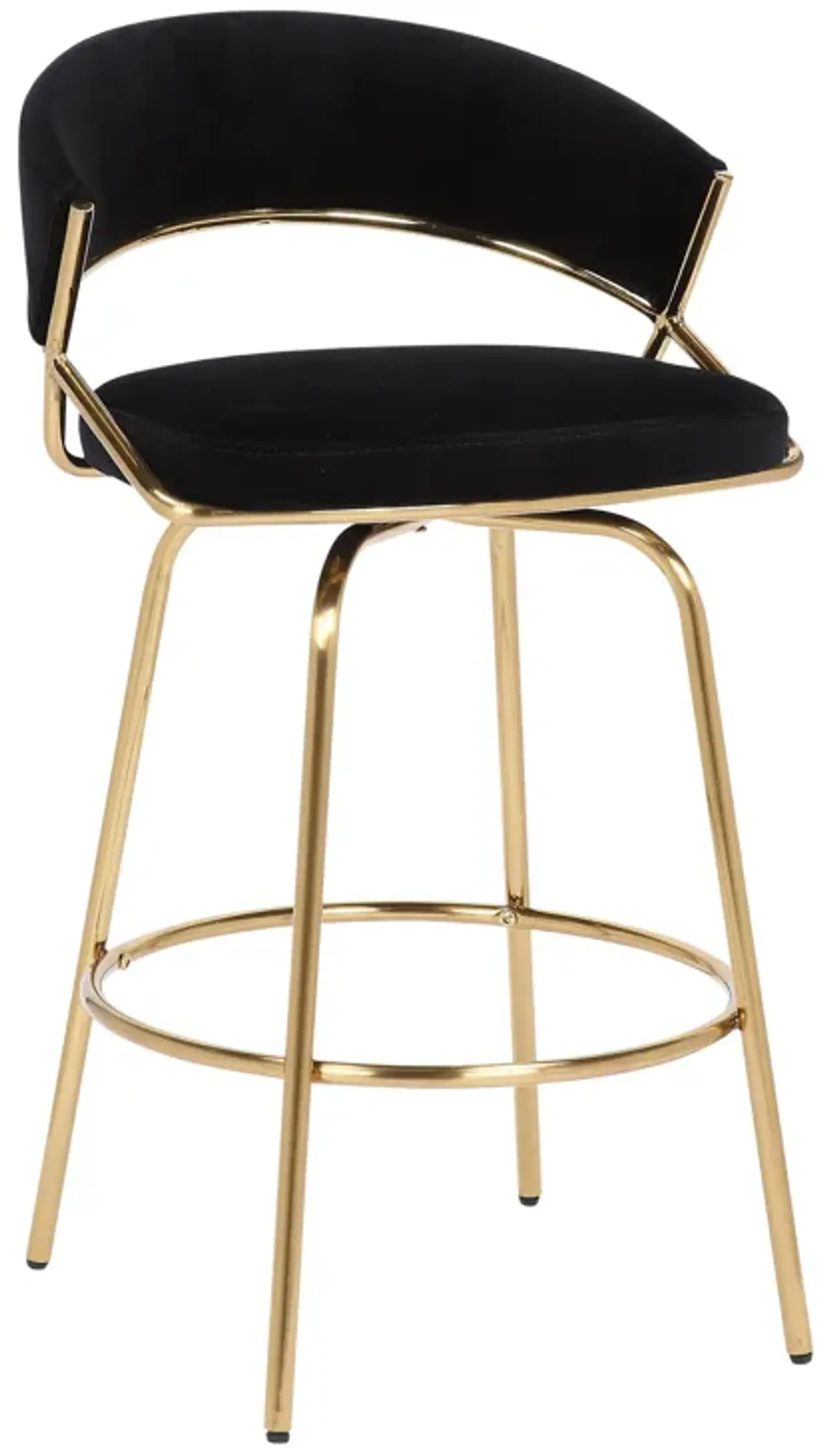 Jie - Glam Fixed Height Counter Stool (Set of 2)