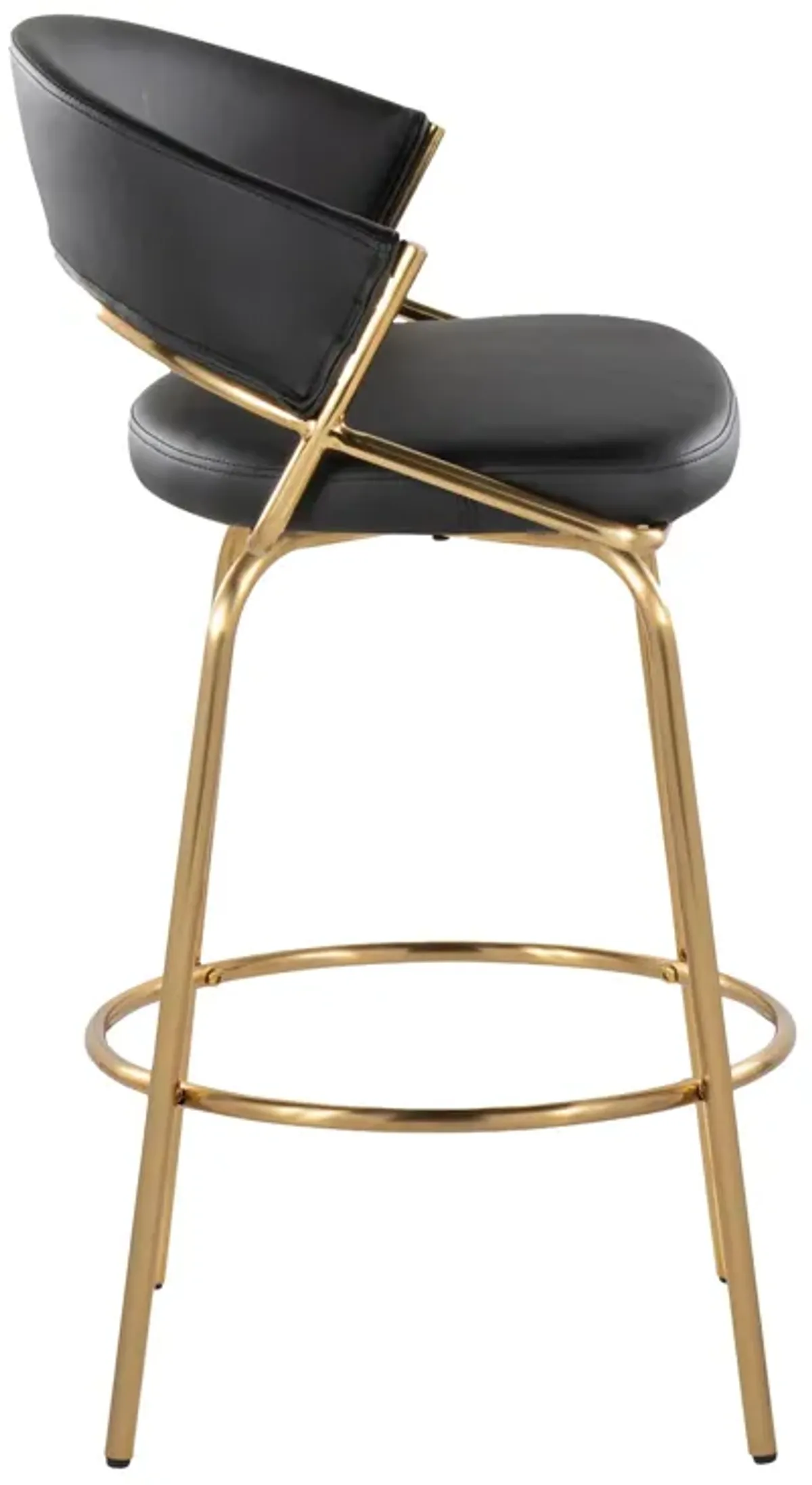 Jie - Glam Fixed Height Counter Stool (Set of 2)