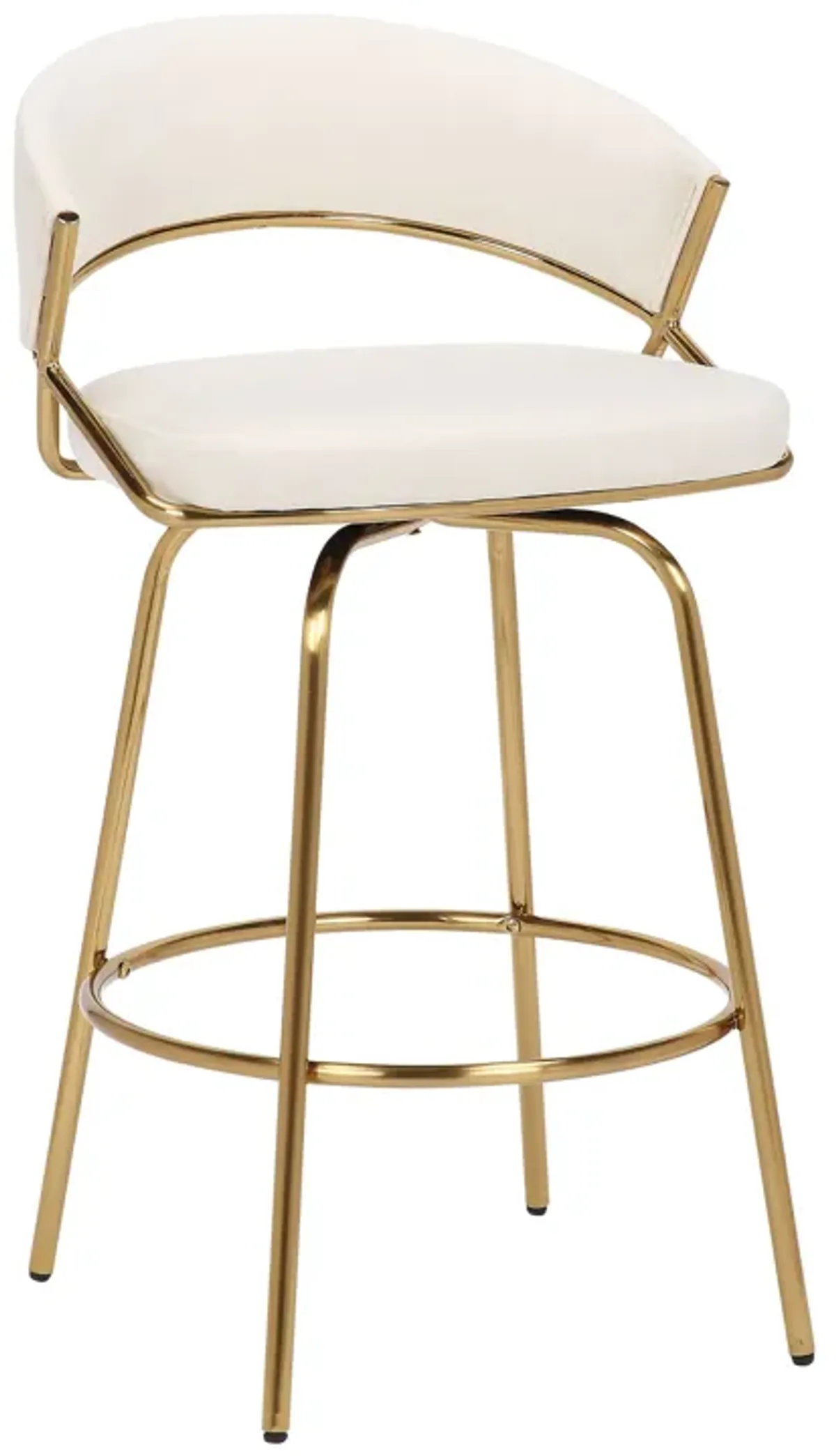 Jie - Glam Fixed Height Counter Stool (Set of 2)