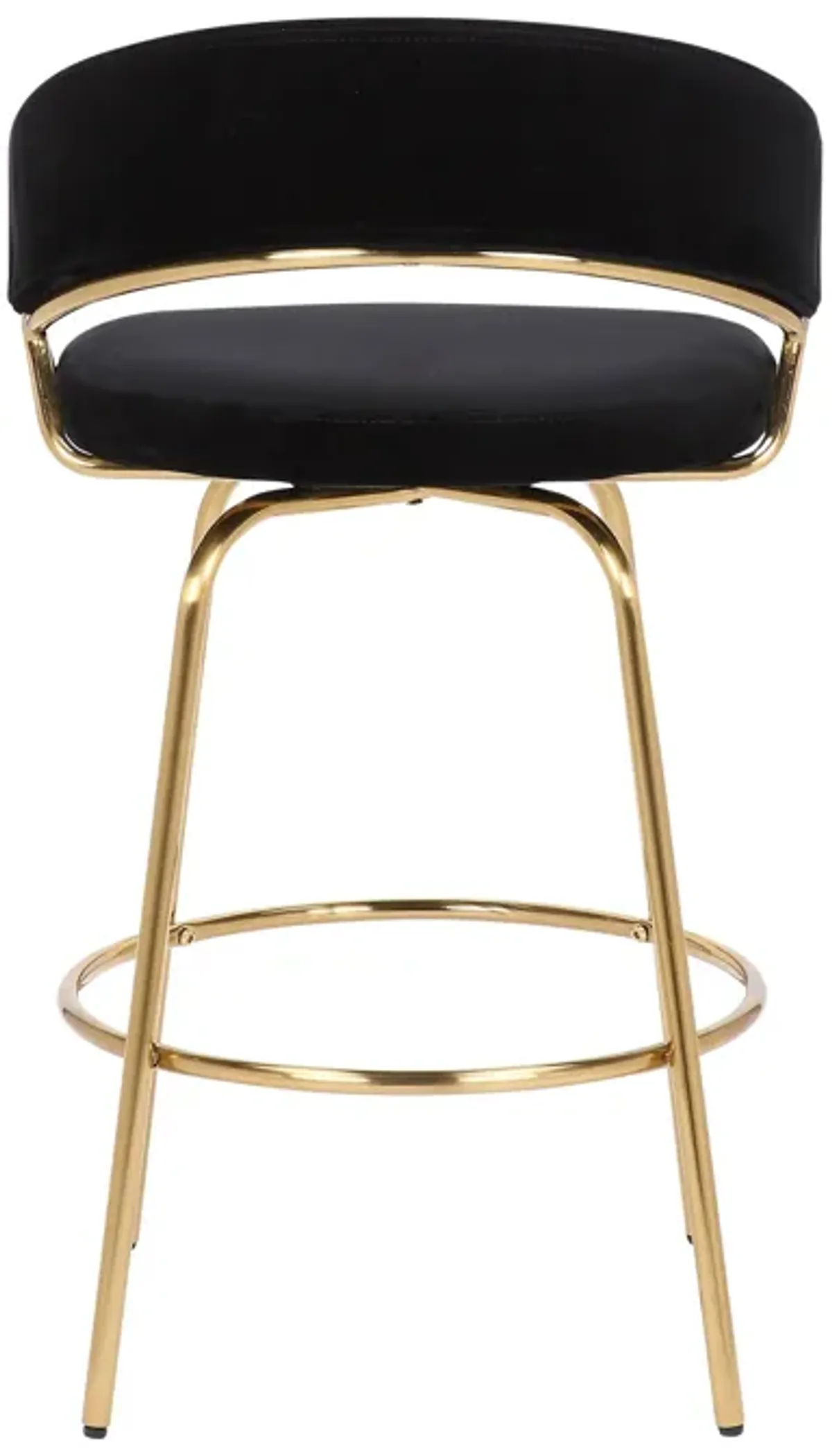 Jie - Glam Fixed Height Counter Stool (Set of 2)