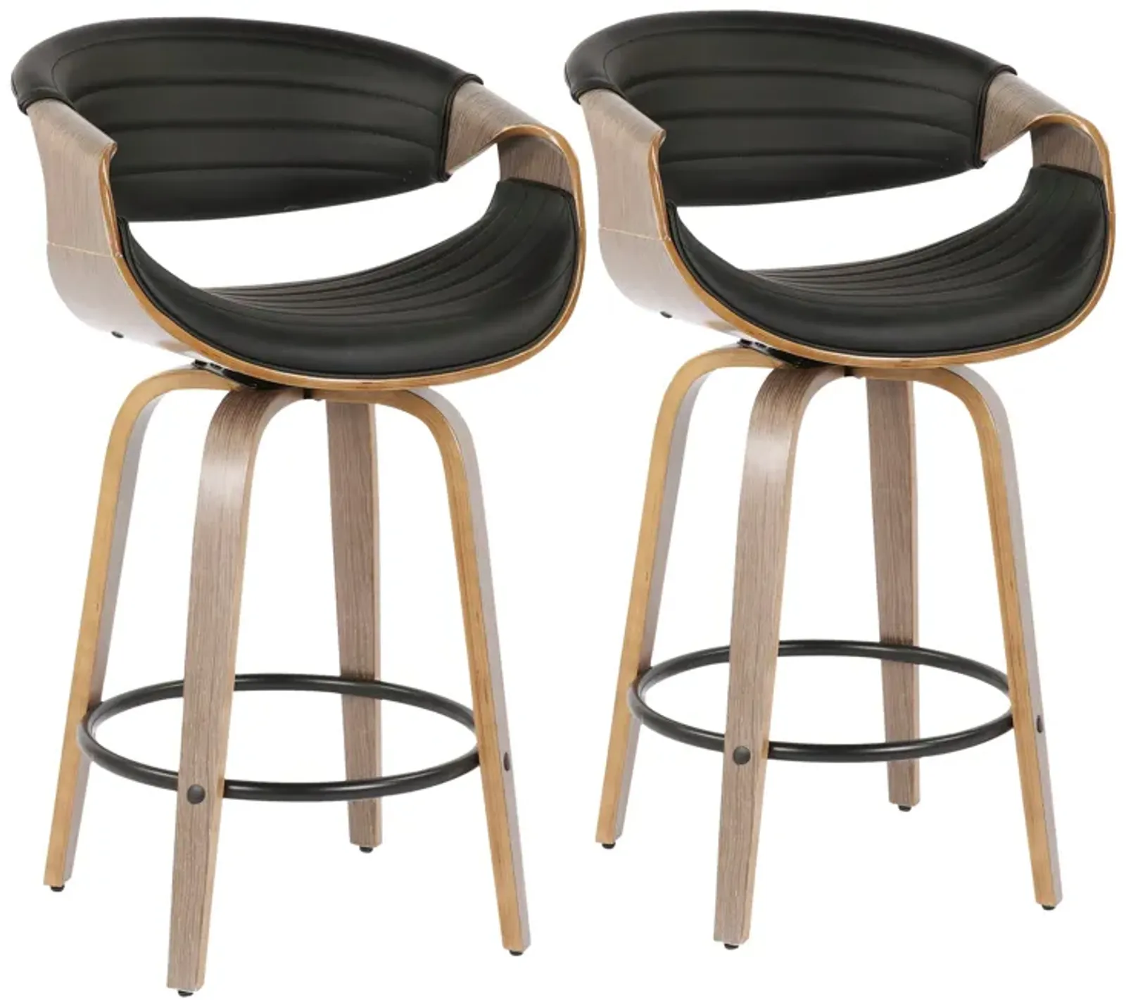 Symphony - Mid Century Modern Counter Stool (Set of 2)