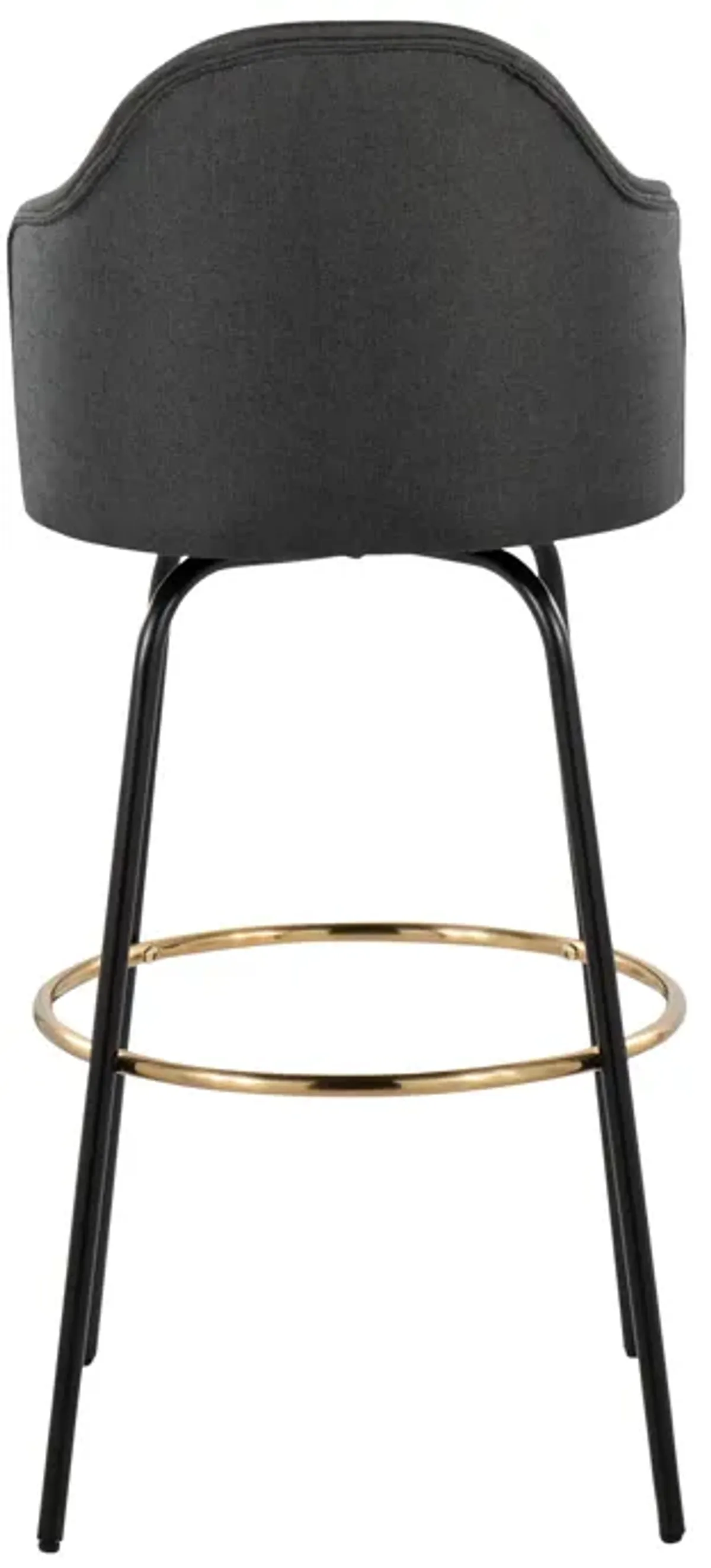 Ahoy - Contemporary Fixed Height Bar Stool Round Footrest (Set of 2)