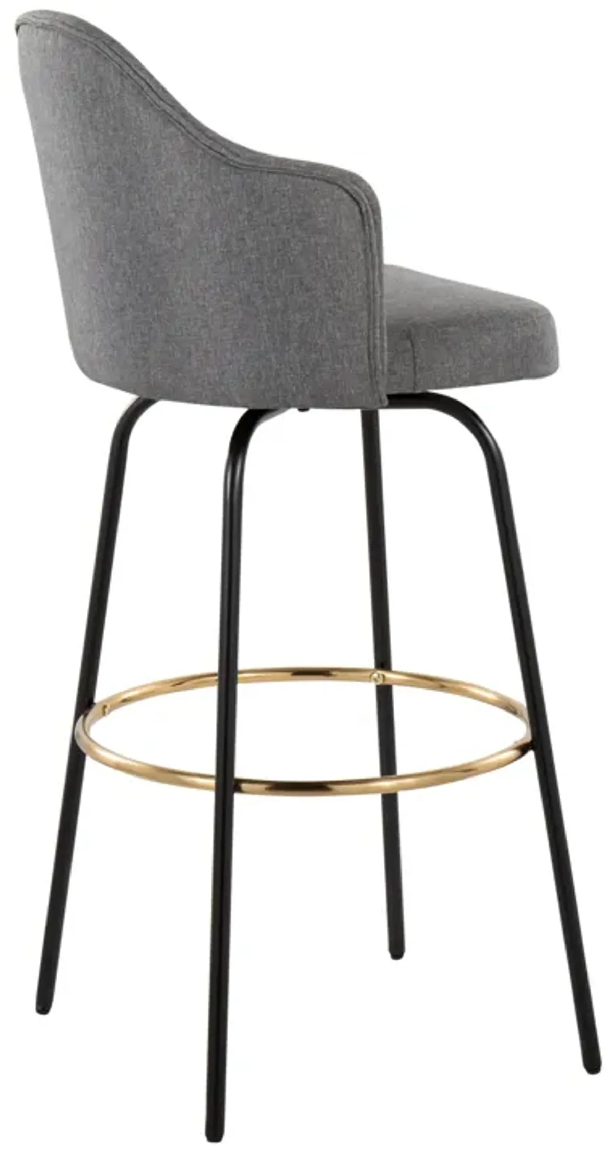 Ahoy - Contemporary Fixed Height Bar Stool Round Footrest (Set of 2)