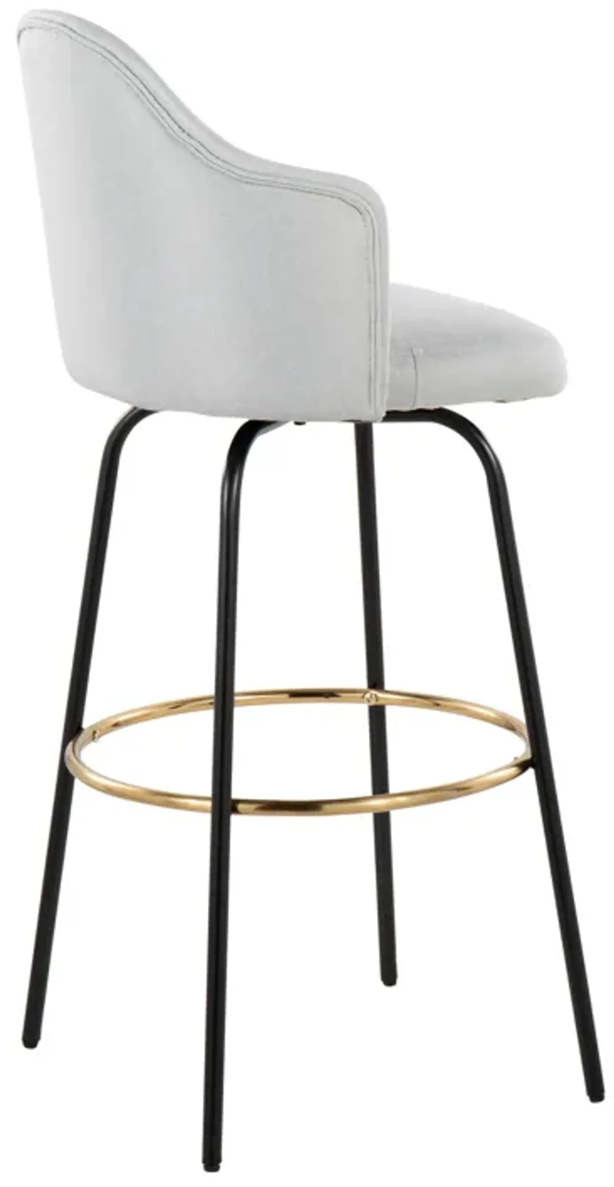 Ahoy - Contemporary Fixed Height Bar Stool Round Footrest (Set of 2)