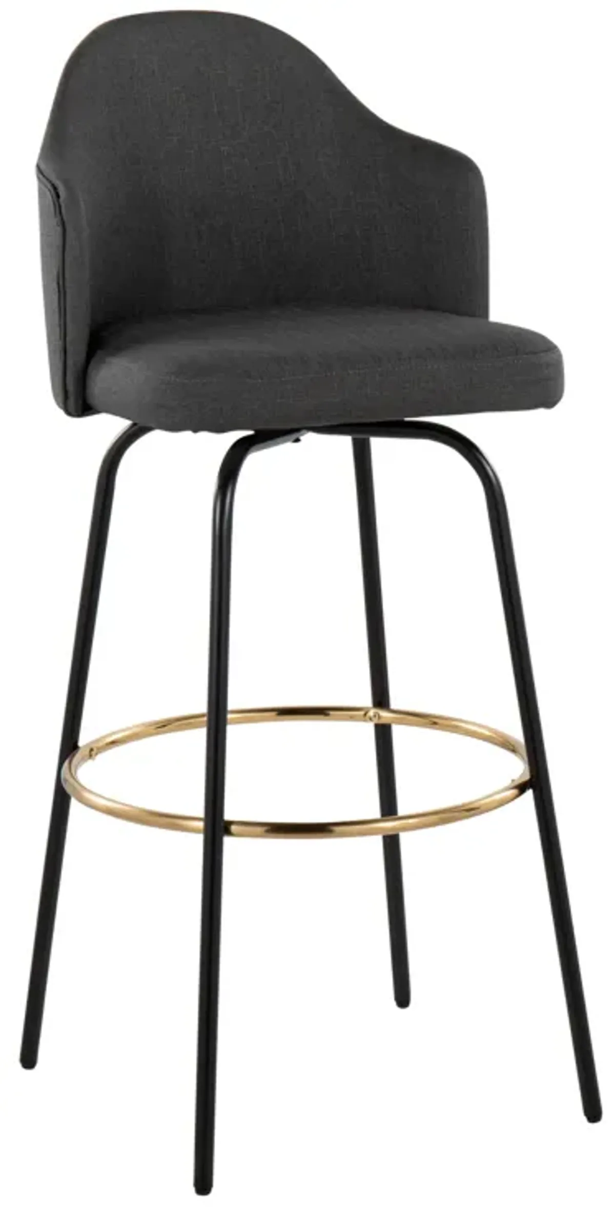 Ahoy - Contemporary Fixed Height Bar Stool Round Footrest (Set of 2)