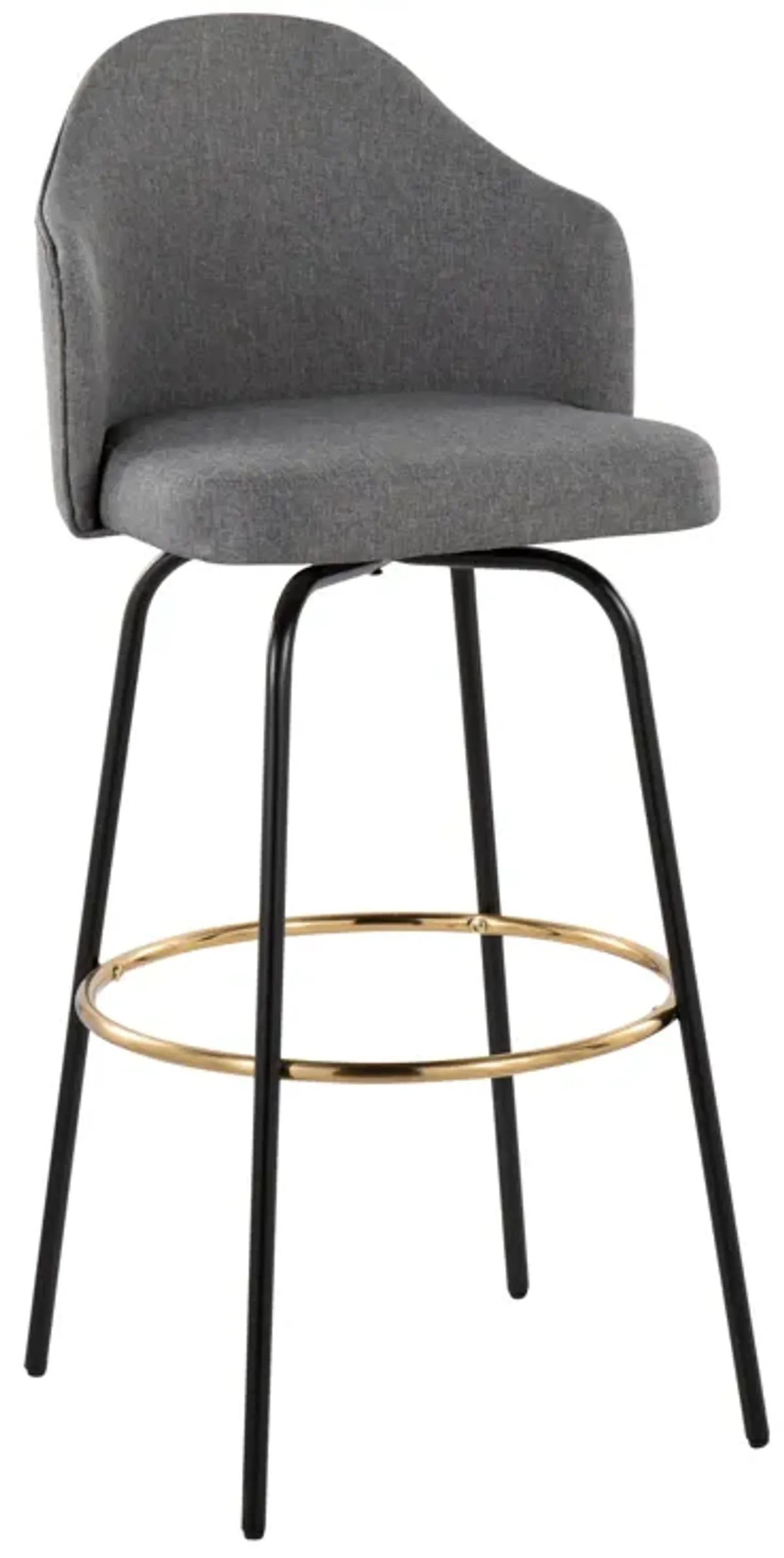 Ahoy - Contemporary Fixed Height Bar Stool Round Footrest (Set of 2)