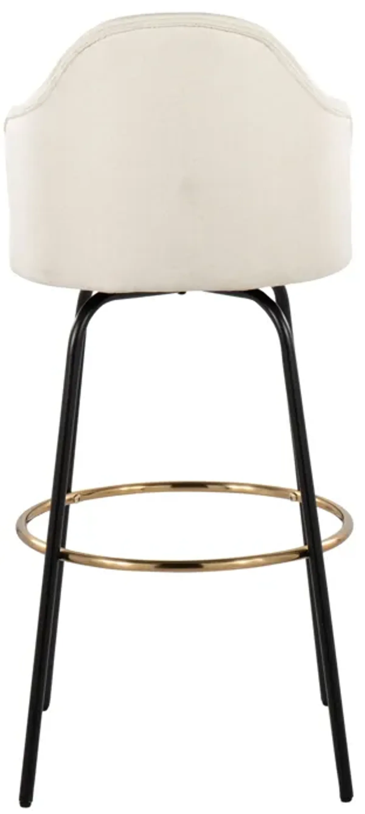 Ahoy - Contemporary Fixed Height Bar Stool Round Footrest (Set of 2)