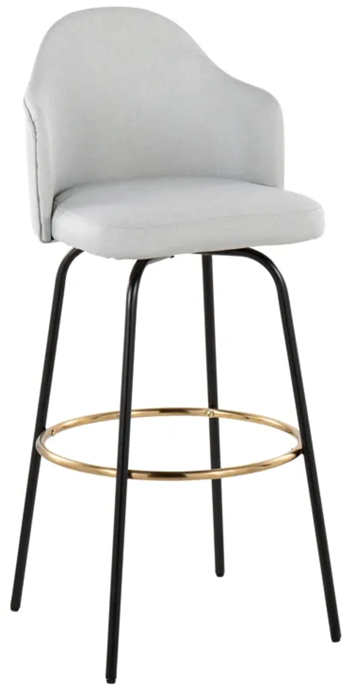 Ahoy - Contemporary Fixed Height Bar Stool Round Footrest (Set of 2)