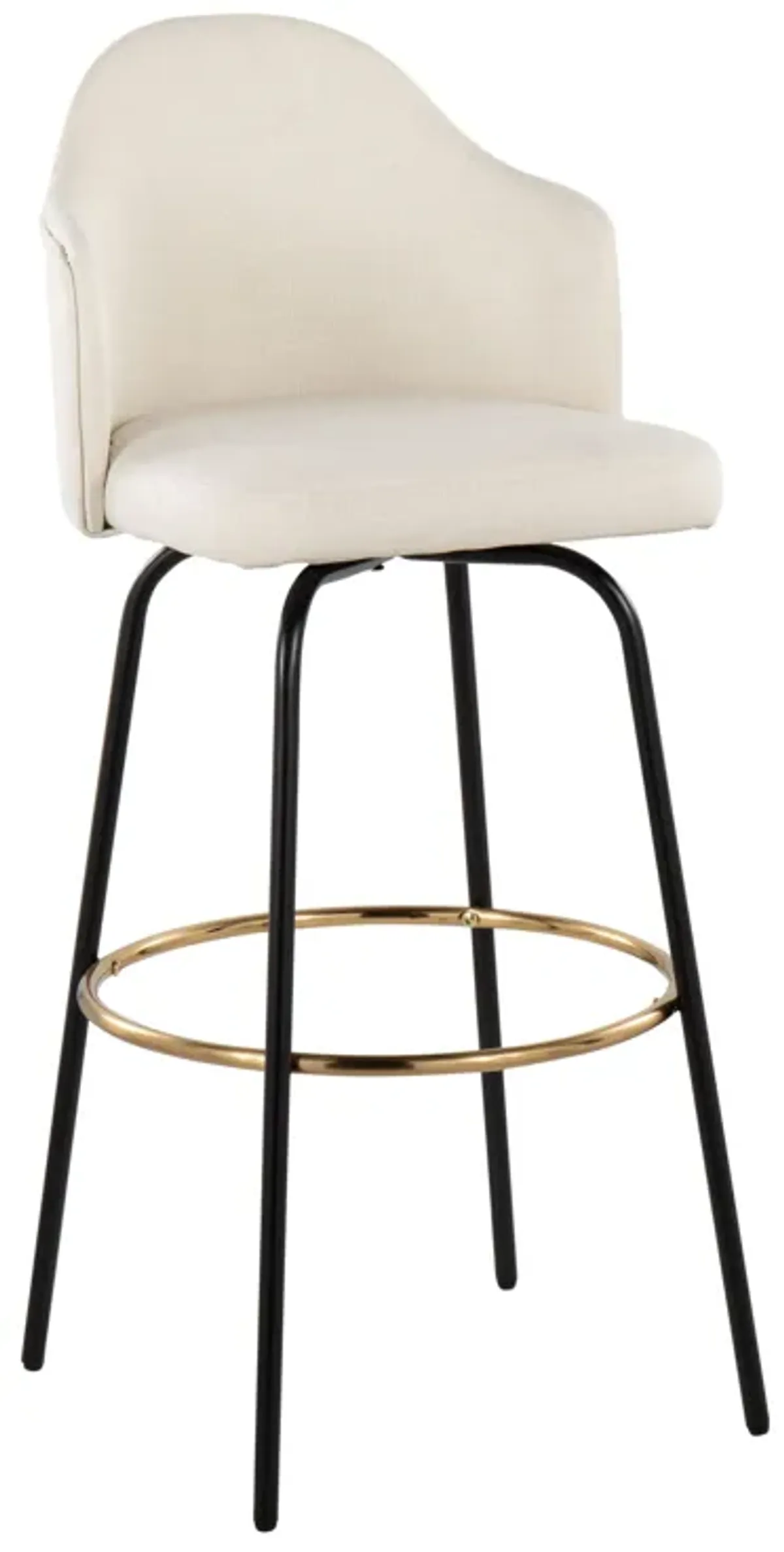 Ahoy - Contemporary Fixed Height Bar Stool Round Footrest (Set of 2)