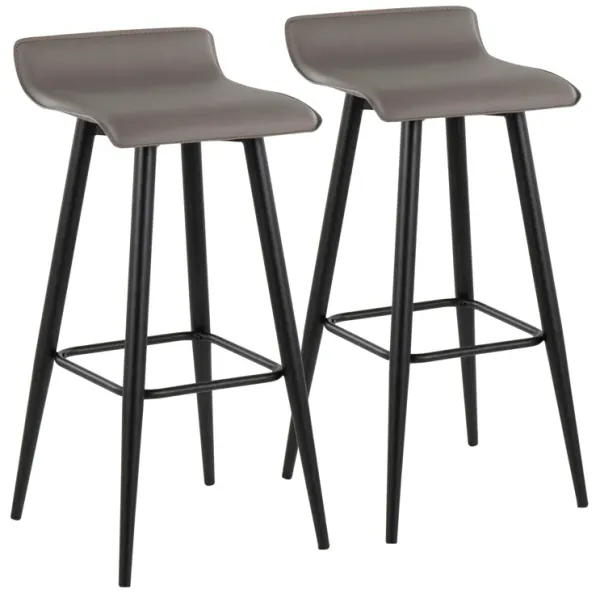 Ale - Contemporary Fixed Height Bar Stool (Set of 2)