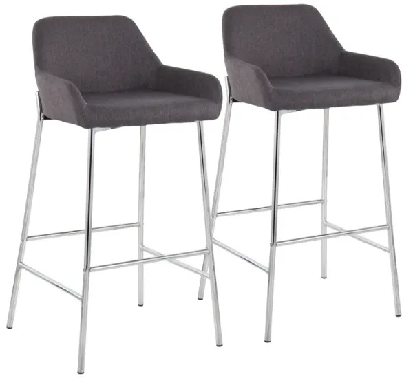 Daniella - Contemporary Fixed Height Bar Stool (Set of 2)