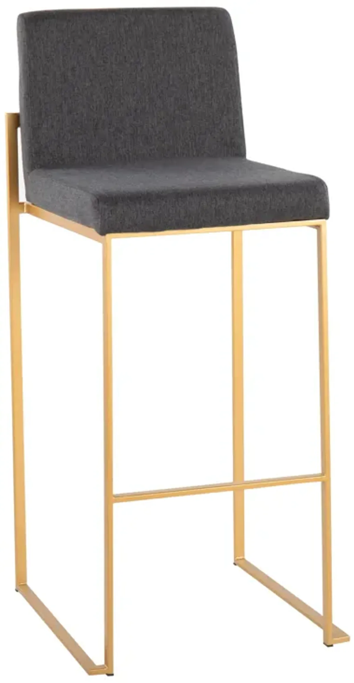 Fuji - Contemporary Design High Back Barstool (Set of 2)