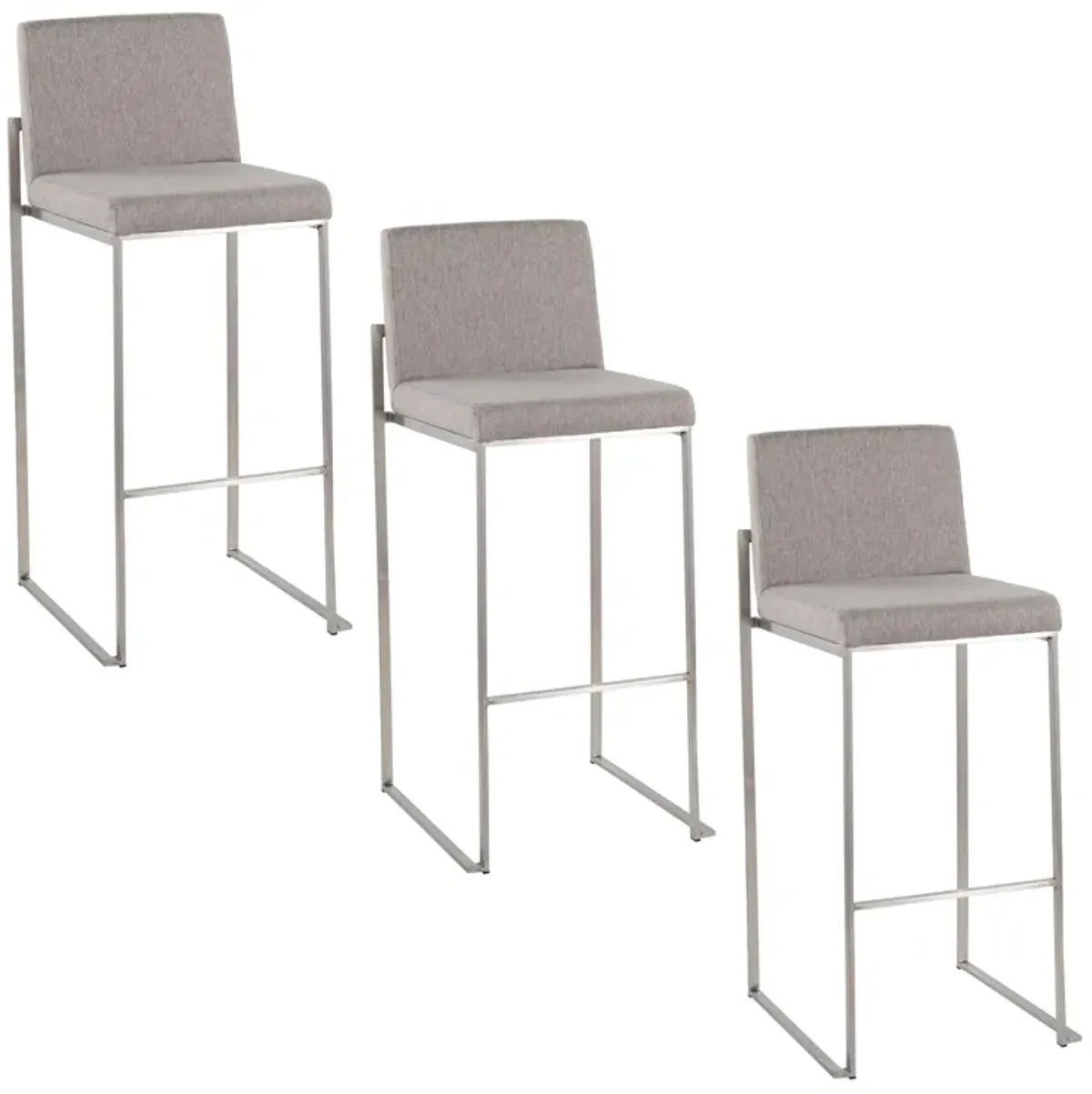 Fuji - Contemporary And Modern Elegance High Back Barstool