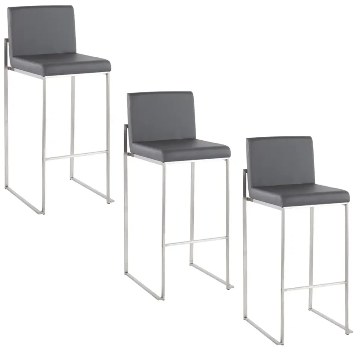 Fuji - Contemporary And Modern Elegance High Back Barstool