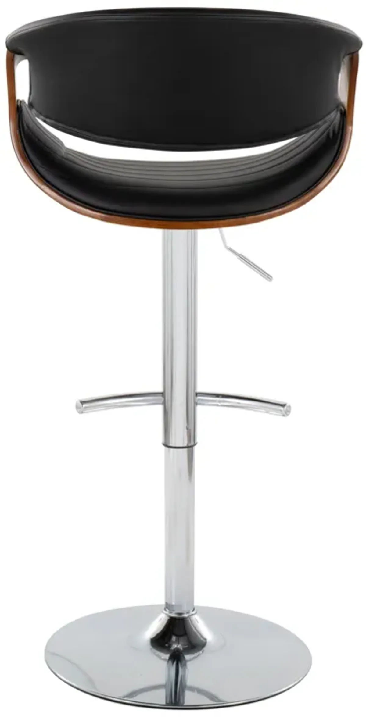 Symphony - Mid Century Modern Adjustable Barstool & Swivel With Rounded T Footrest (Set of 2)