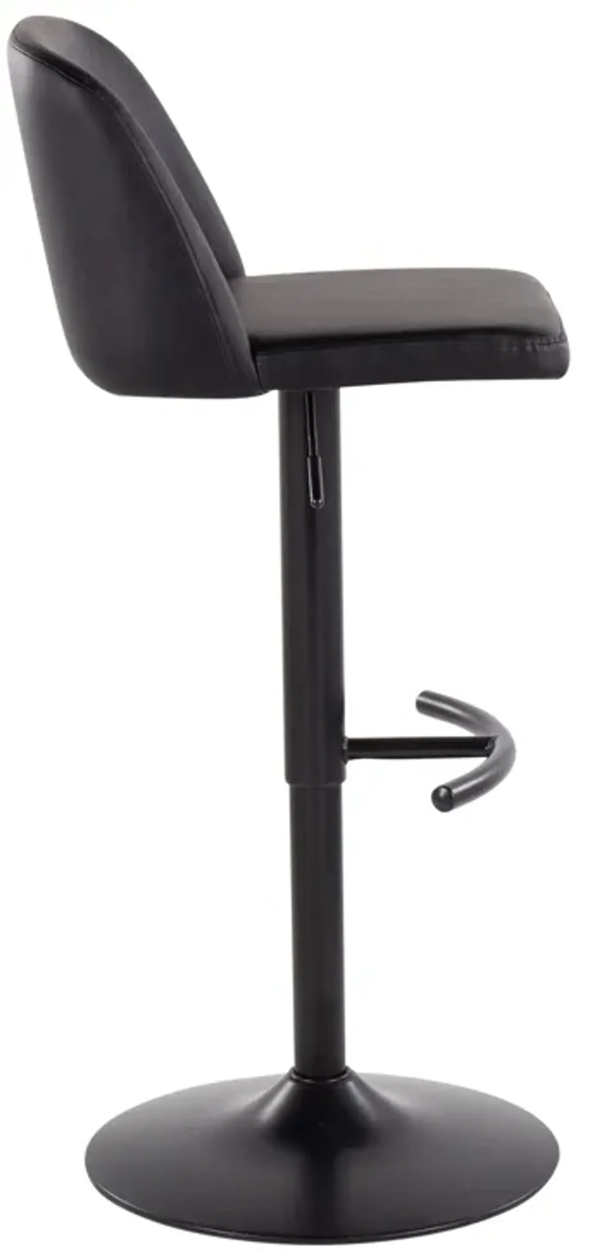 Toriano - Contemporary Adjustable Bar Stool With Rounded T Footrest (Set of 2)