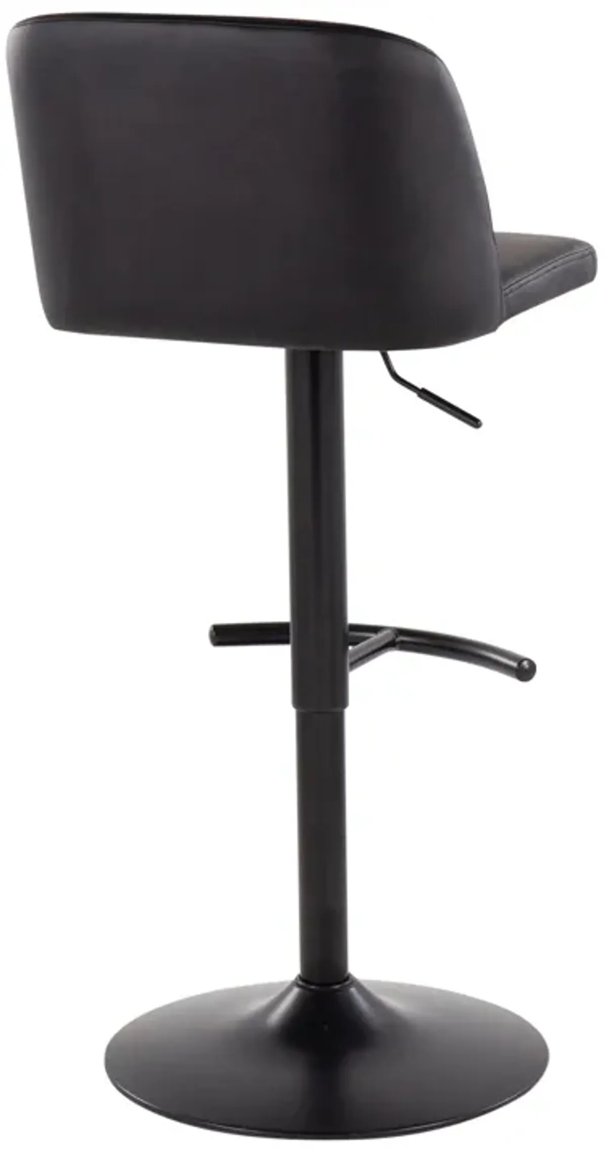 Toriano - Contemporary Adjustable Bar Stool With Rounded T Footrest (Set of 2)