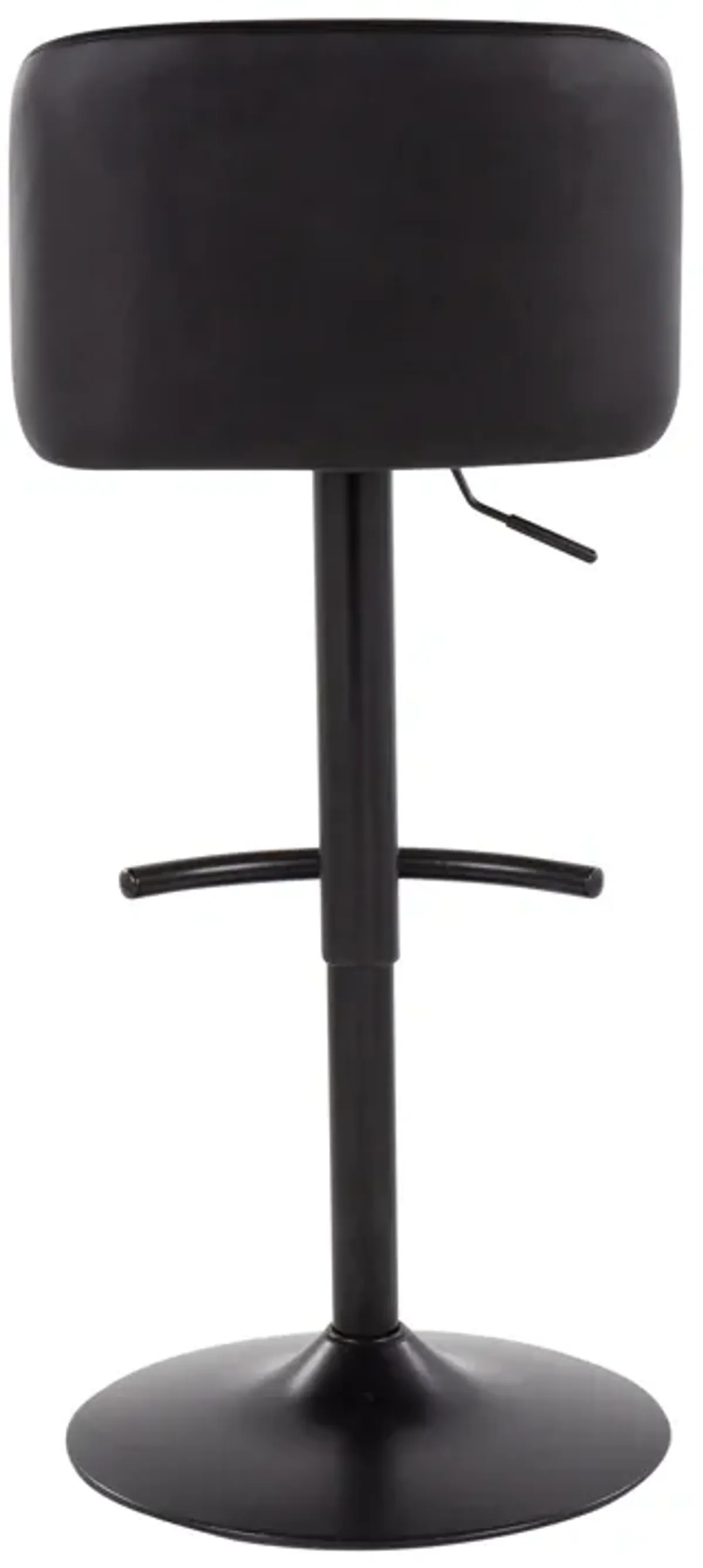 Toriano - Contemporary Adjustable Bar Stool With Rounded T Footrest (Set of 2)