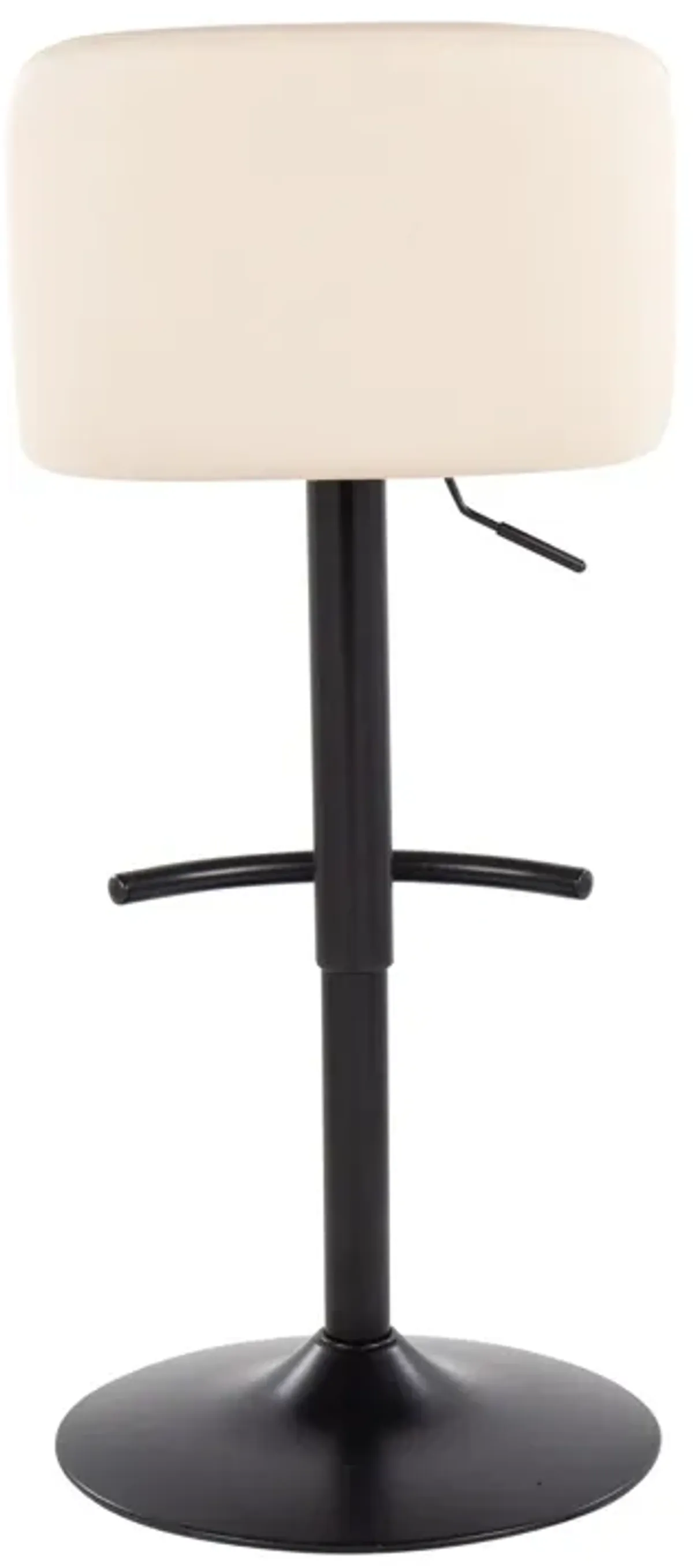 Toriano - Contemporary Adjustable Bar Stool With Rounded T Footrest (Set of 2)