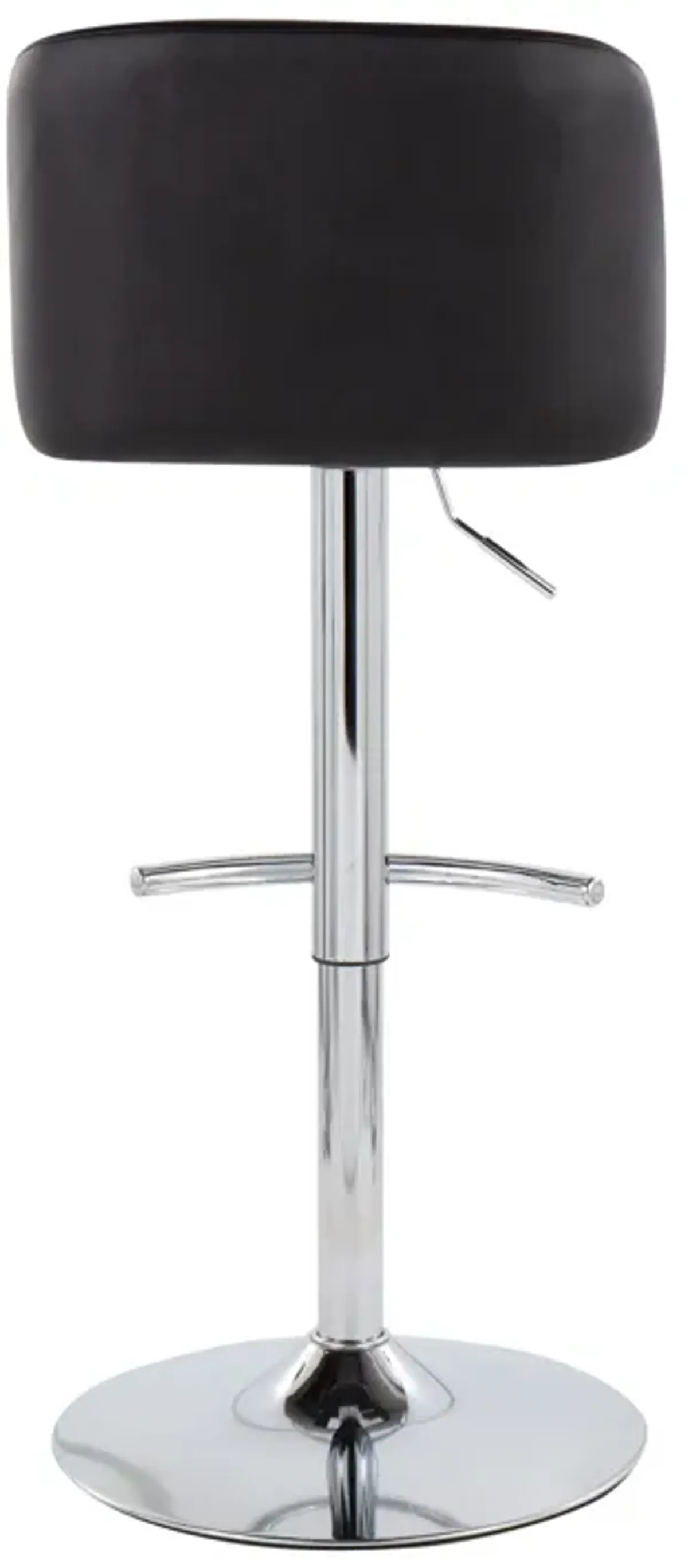 Toriano - Contemporary Adjustable Barstool With Swivel & Rounded T Footrest (Set of 2)