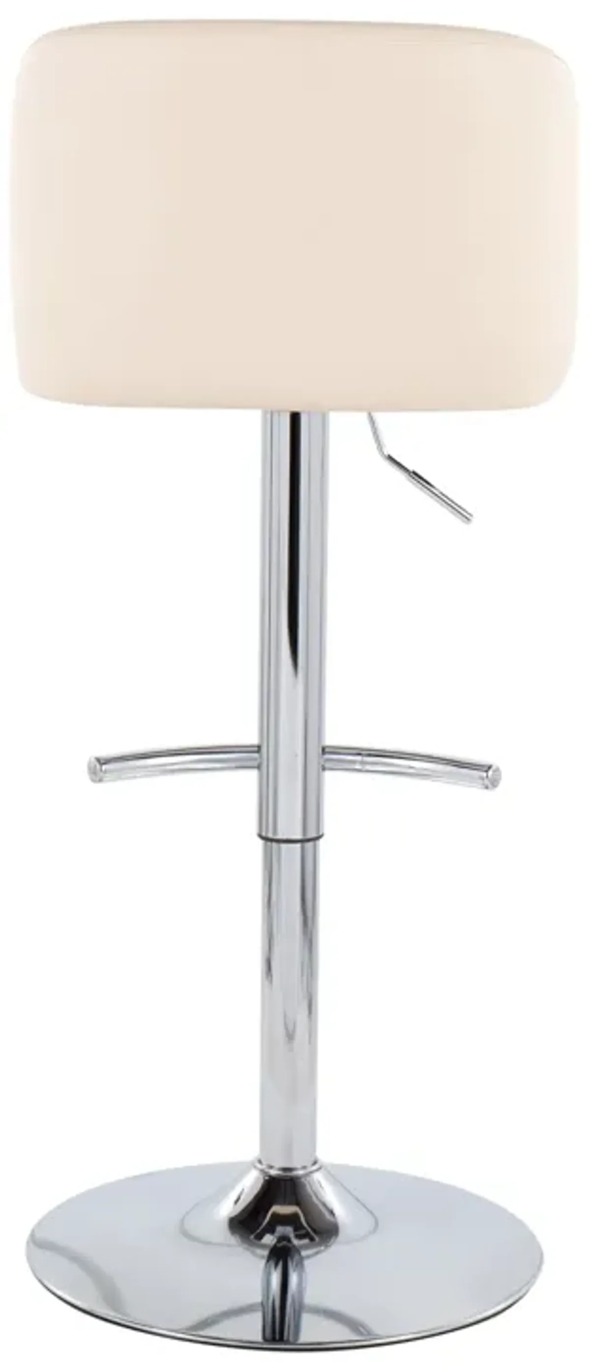 Toriano - Contemporary Adjustable Barstool With Swivel & Rounded T Footrest (Set of 2)