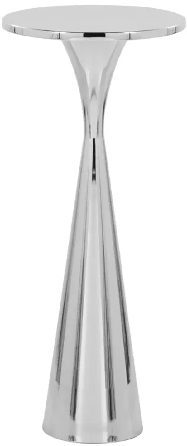 Gemma - Contemporary Side Table - Polished Nickel