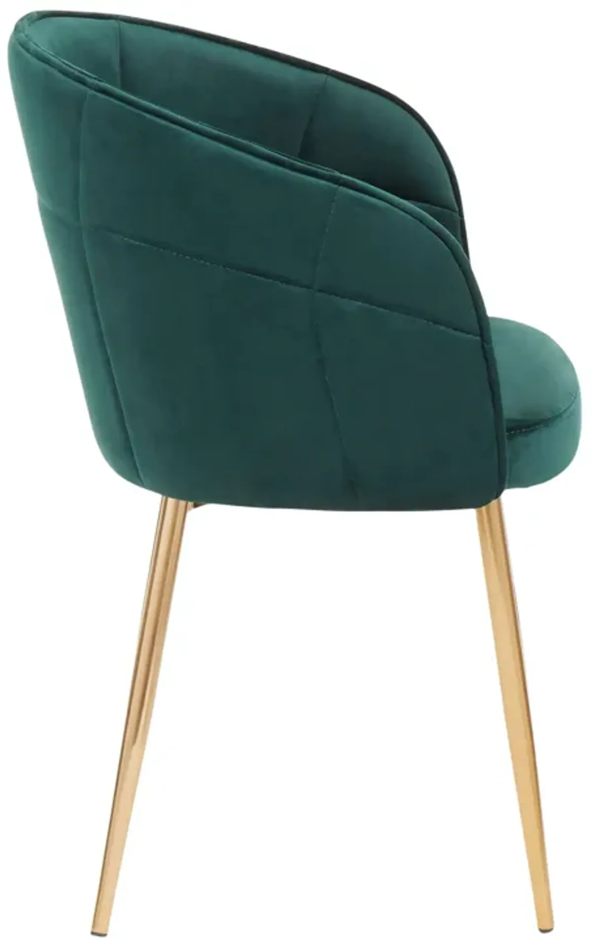 Lindsey - Contemporary Chair - Gold / Green