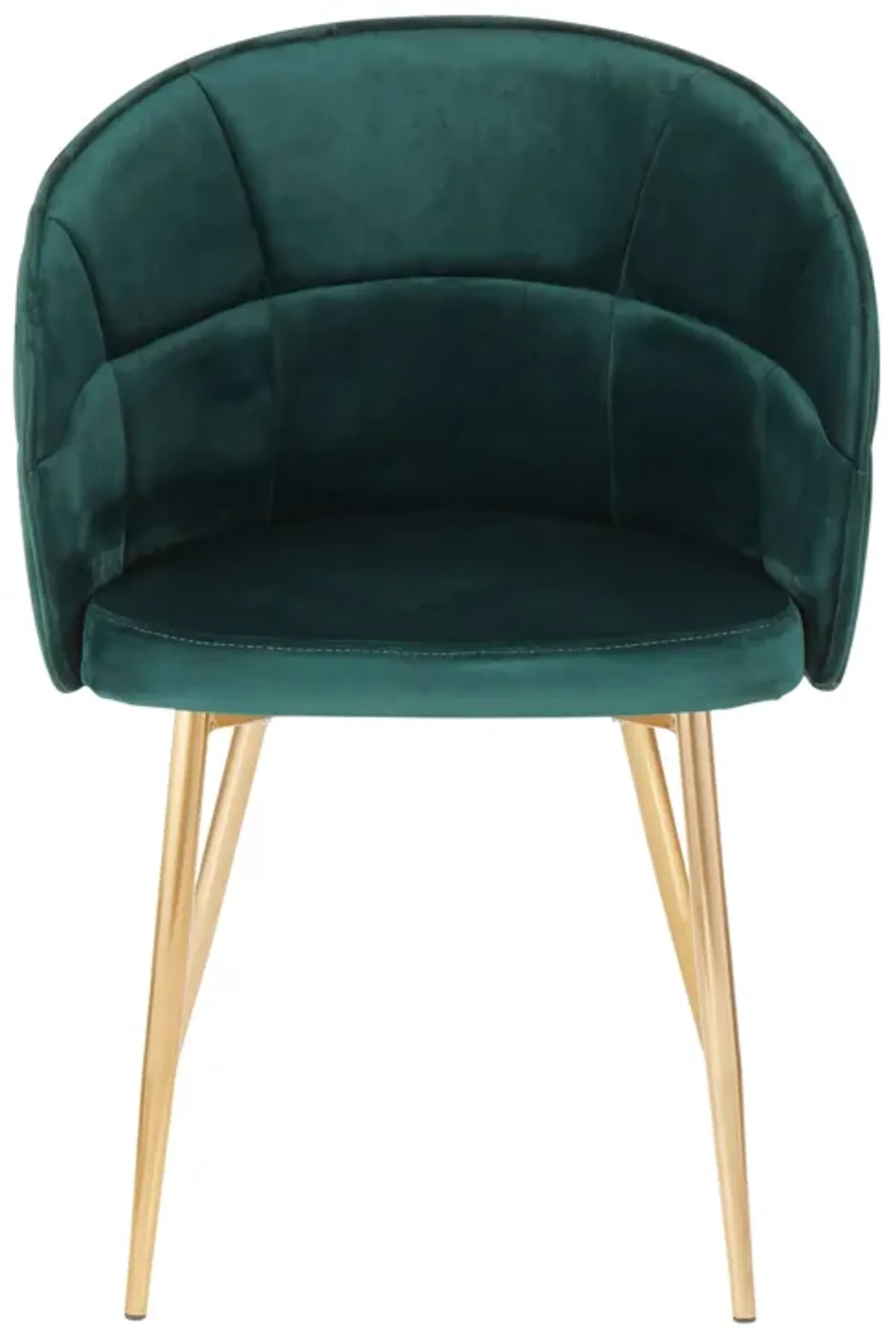 Lindsey - Contemporary Chair - Gold / Green