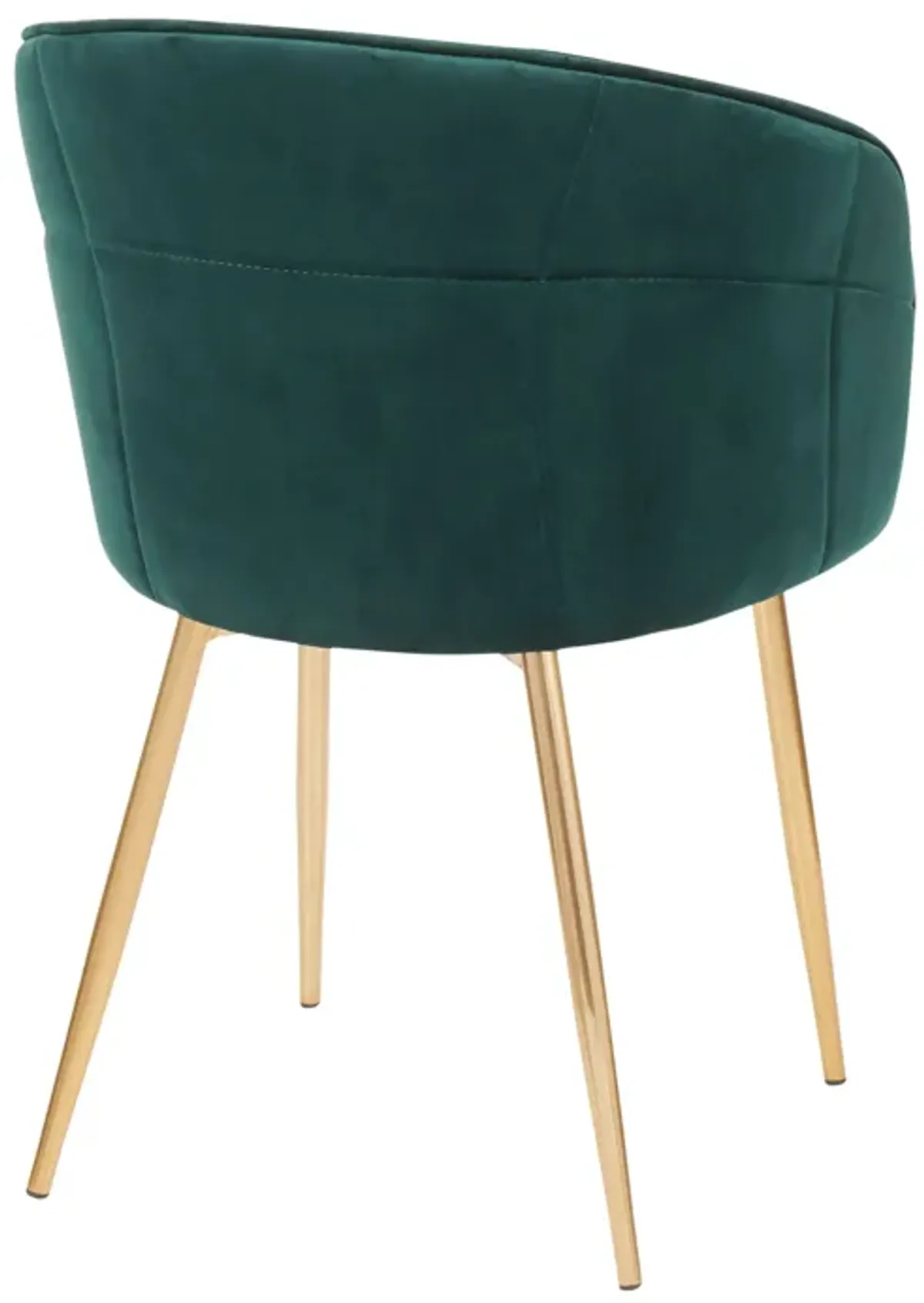 Lindsey - Contemporary Chair - Gold / Green