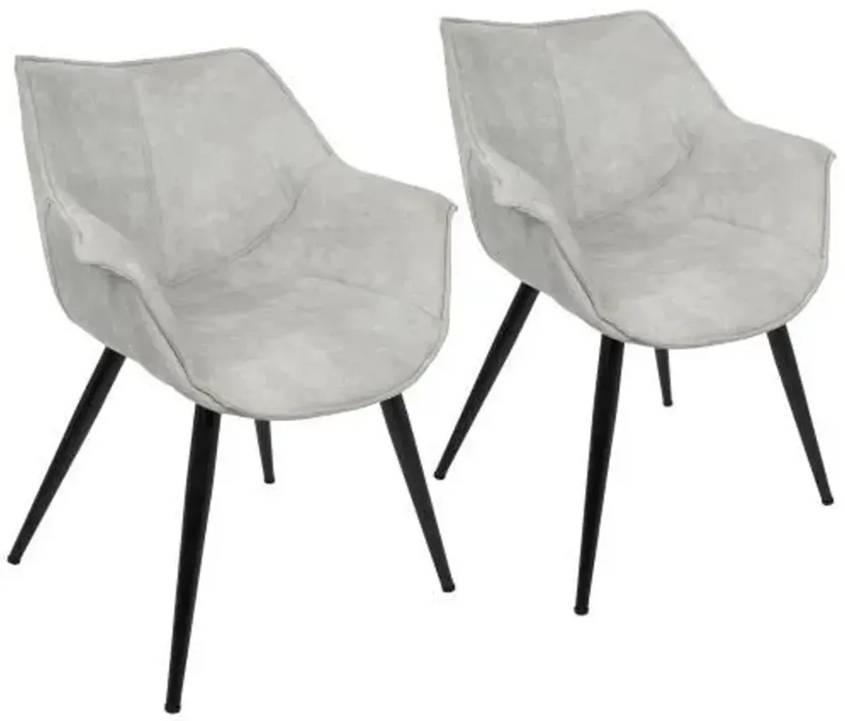 Wrangler - Industrial Chair (Set of 2) - Light Gray