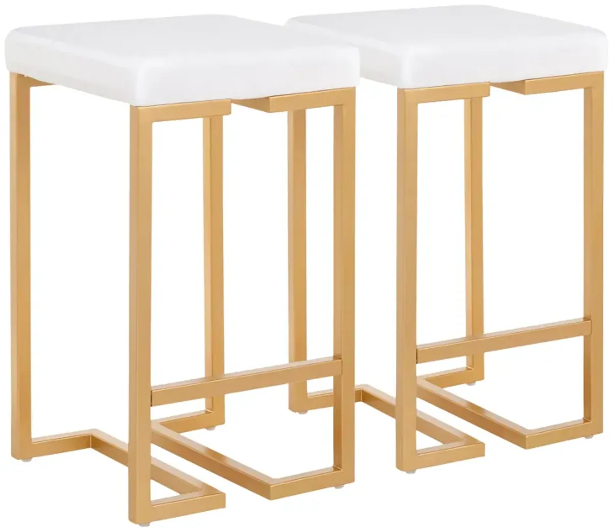 Midas - Contemporary / Glam Counter Stool (Set of 2)