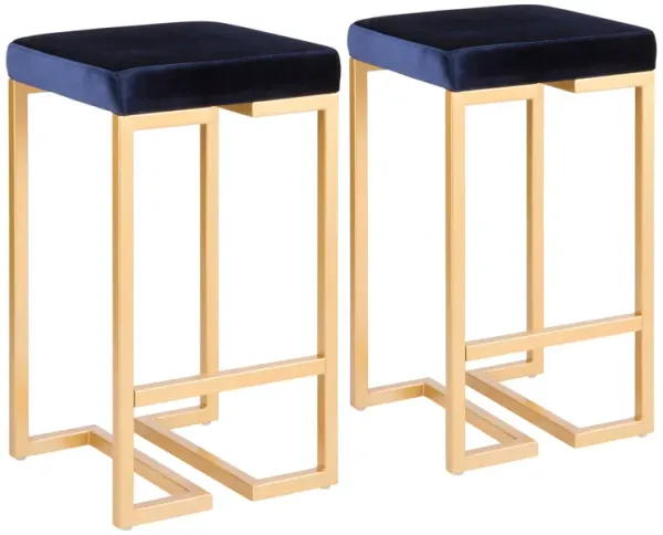 Midas - Contemporary / Glam Counter Stool (Set of 2)