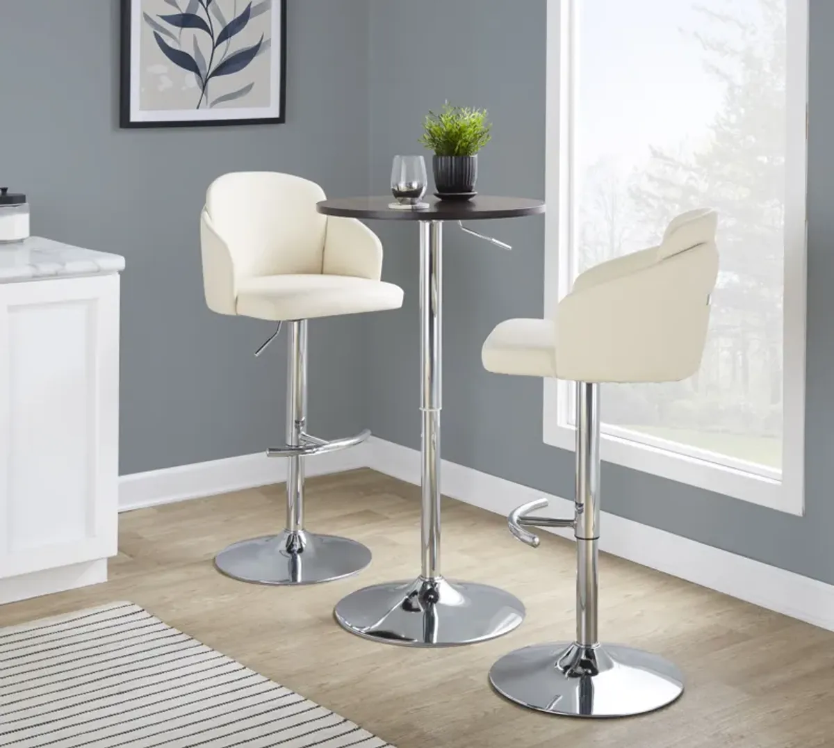 Adjustable Contemporary Bar Table