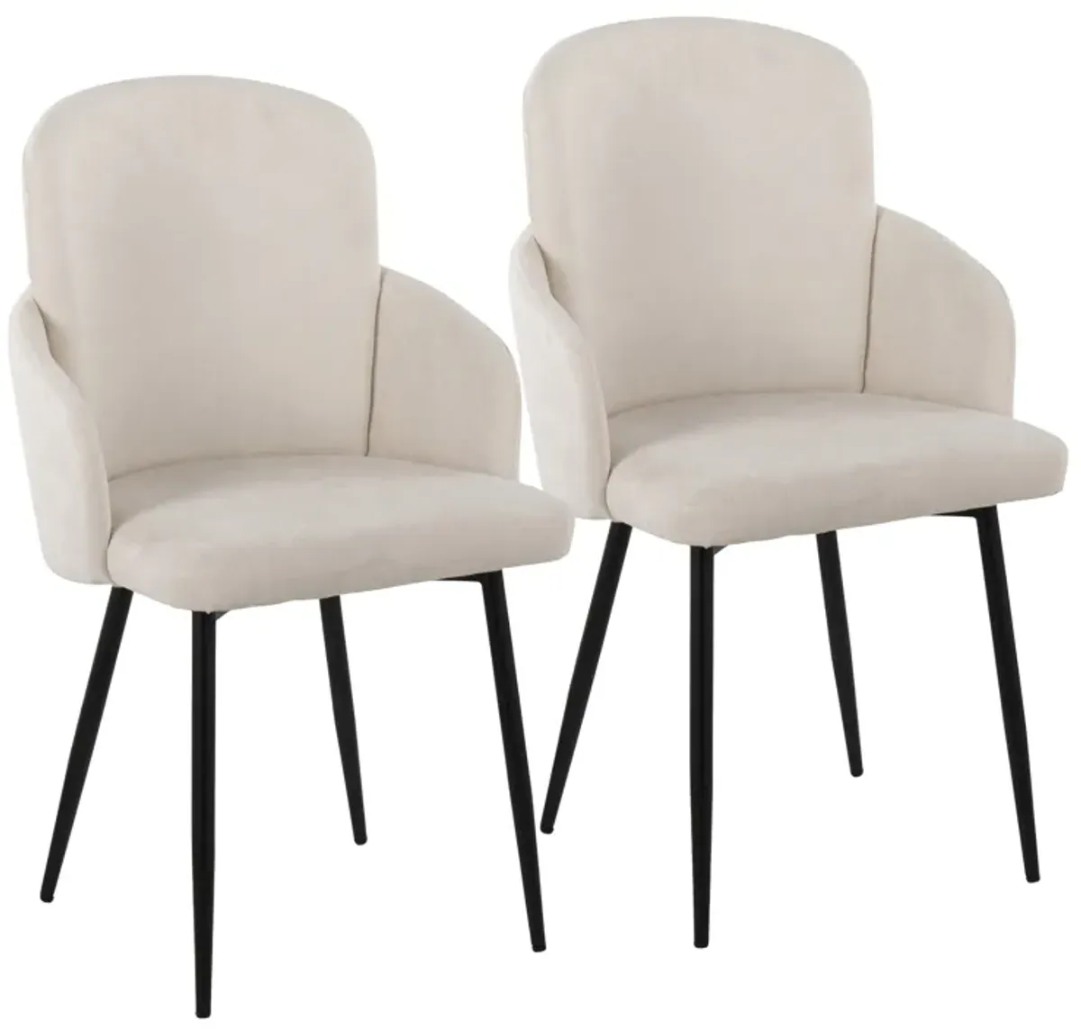 Dahlia - Contemporary Elegant Design Dining Chair (Set of 2)