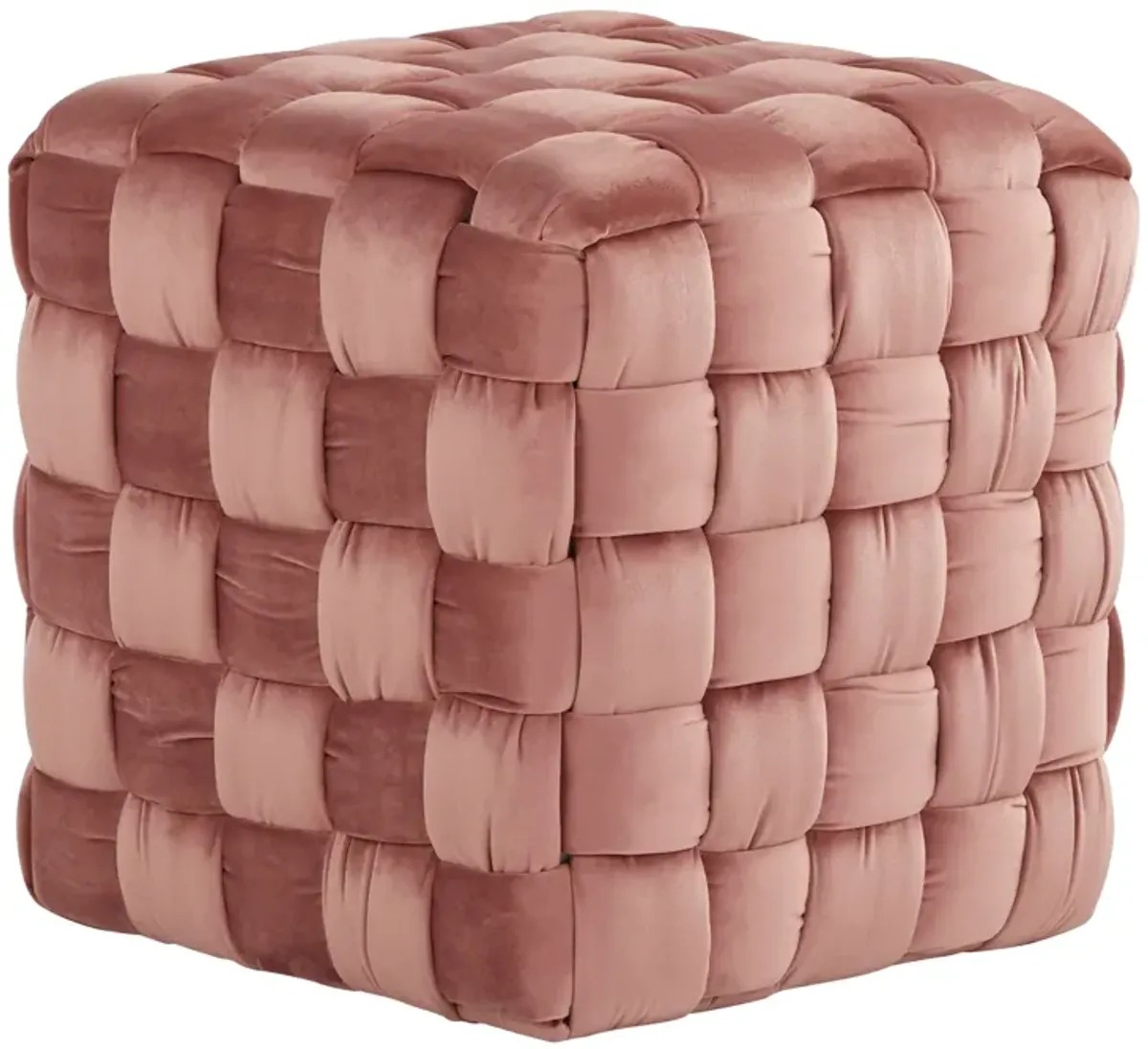 Square Braided Ottoman -