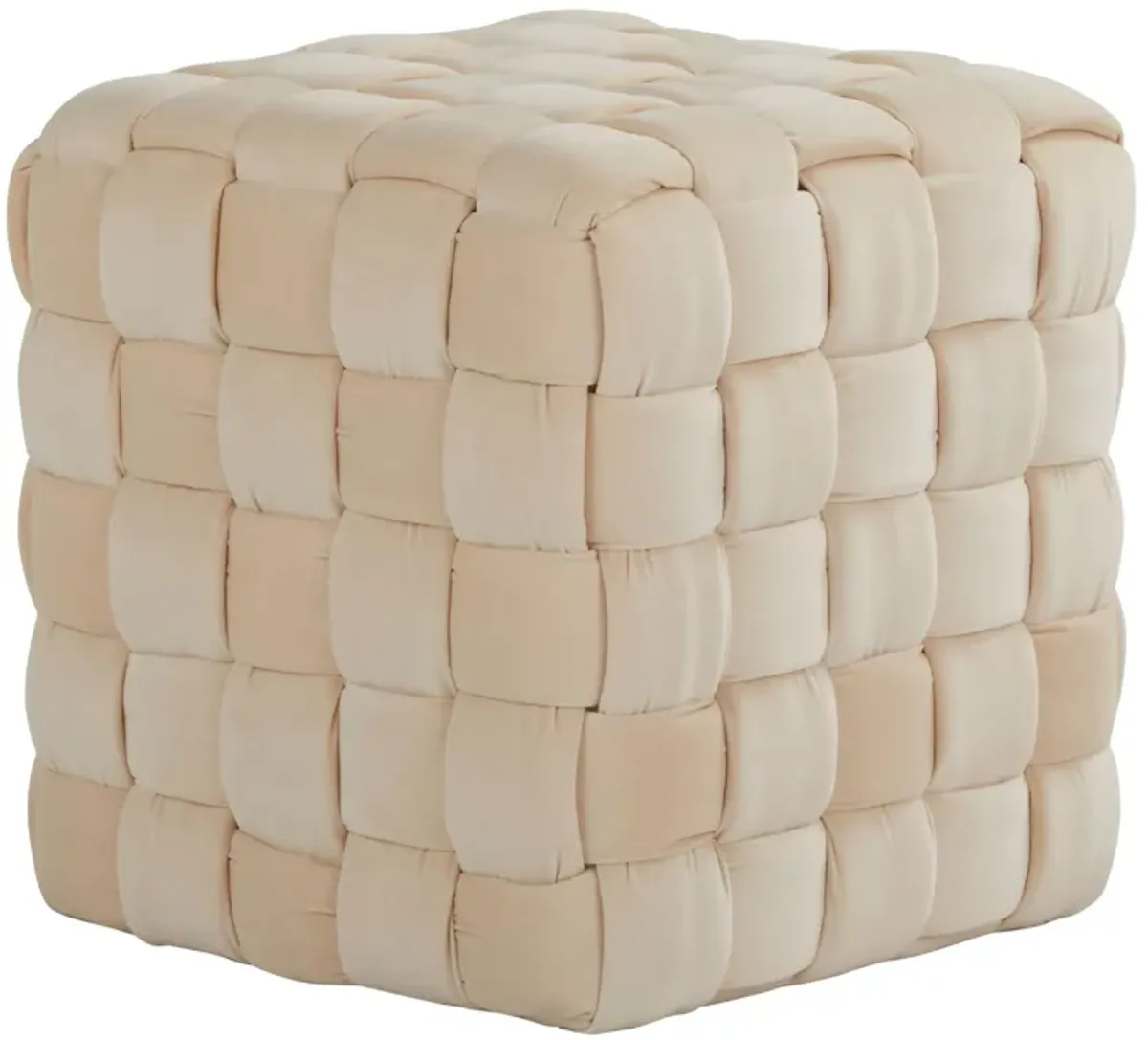 Square Braided Ottoman -