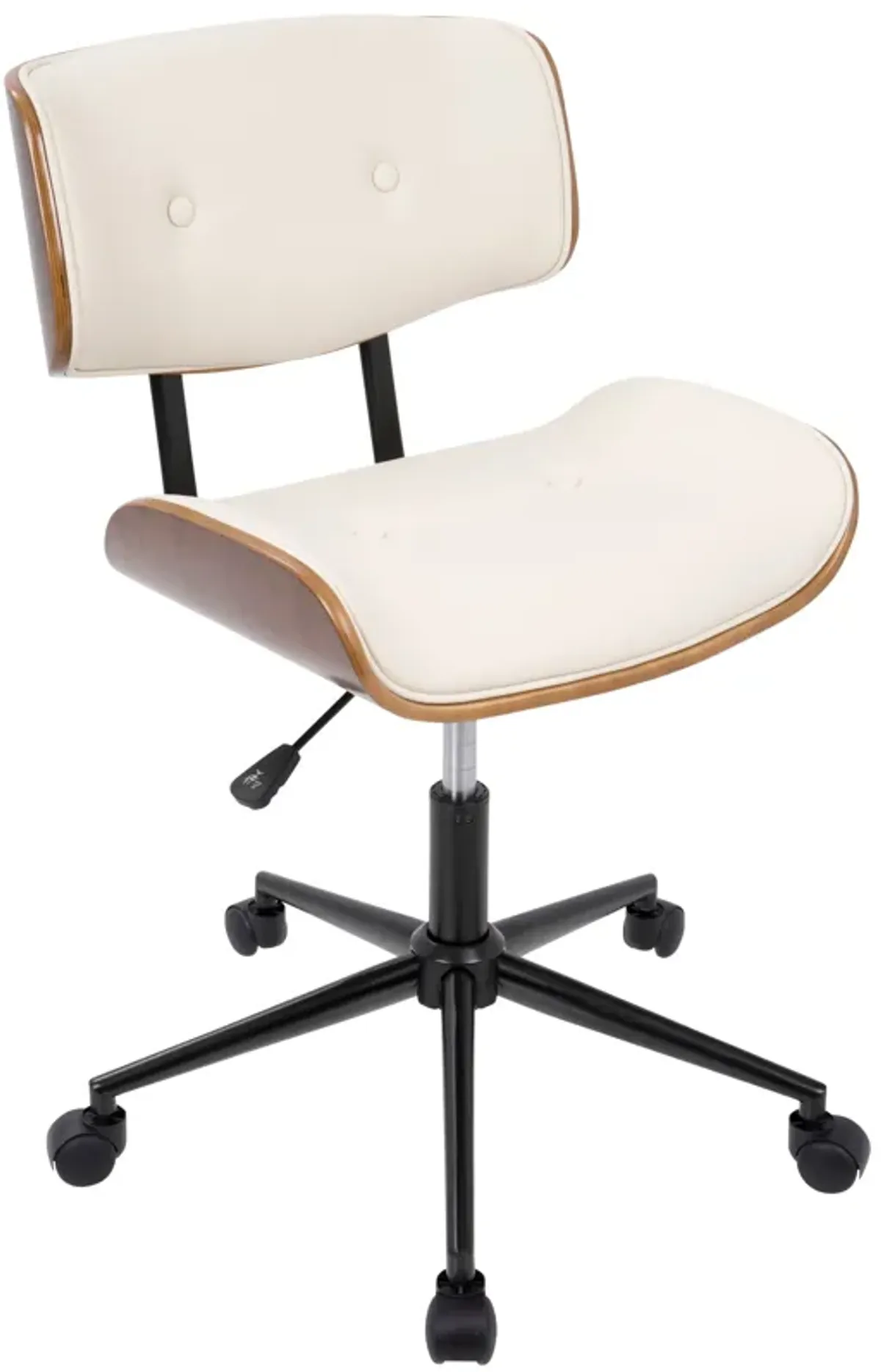 Lombardi - Mid Century Modern Adjustable Office Chair With Swivel