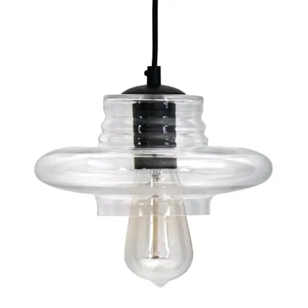 Torus - Saucer Industrial Pendant - Clear