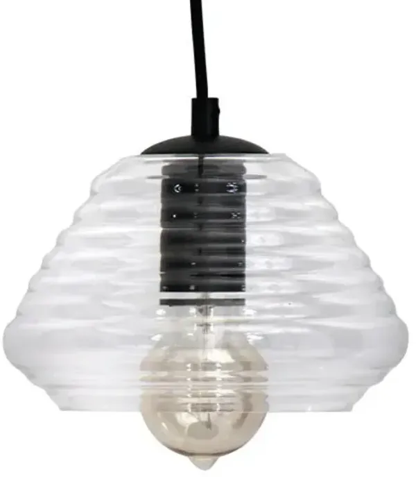 Torus - Triangle Industrial Pendant - Clear