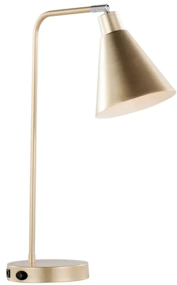 Pix - Contemporary Task Lamp Built In USB Port